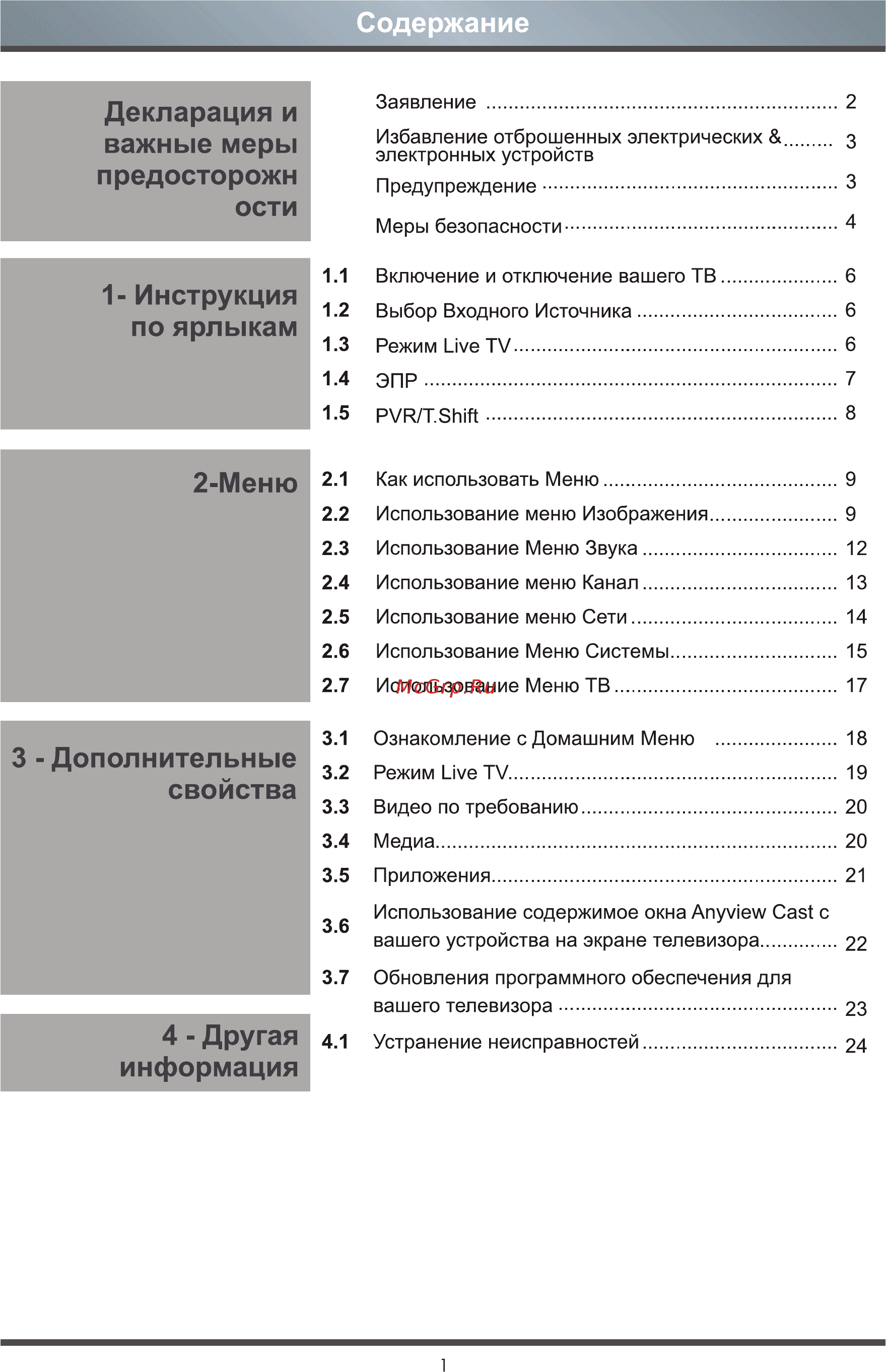 Hisense 55K321UW Инструкция по эксплуатации онлайн [2/26] 227910