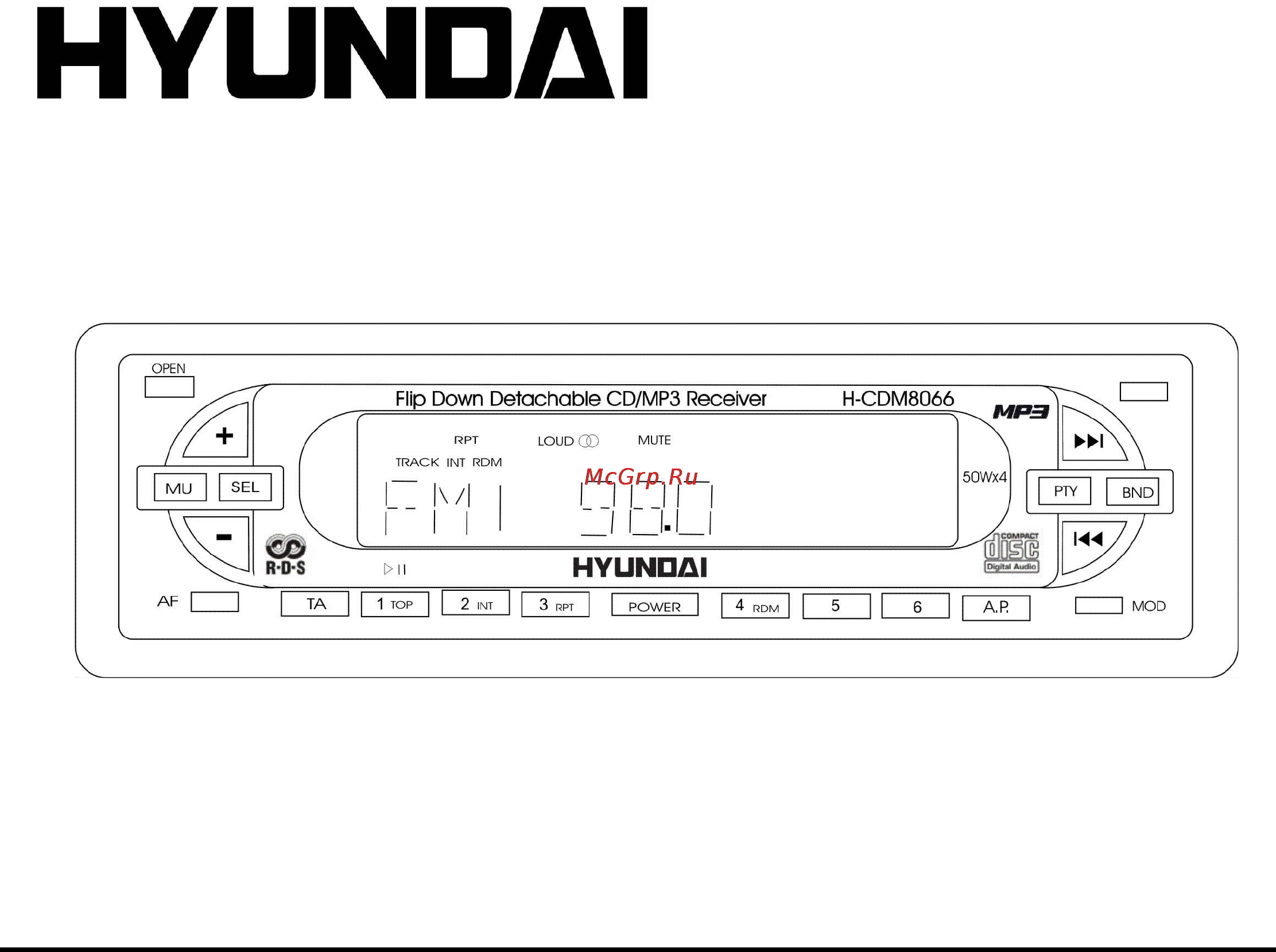 Hyundai CDM8066 Инструкция по эксплуатации онлайн