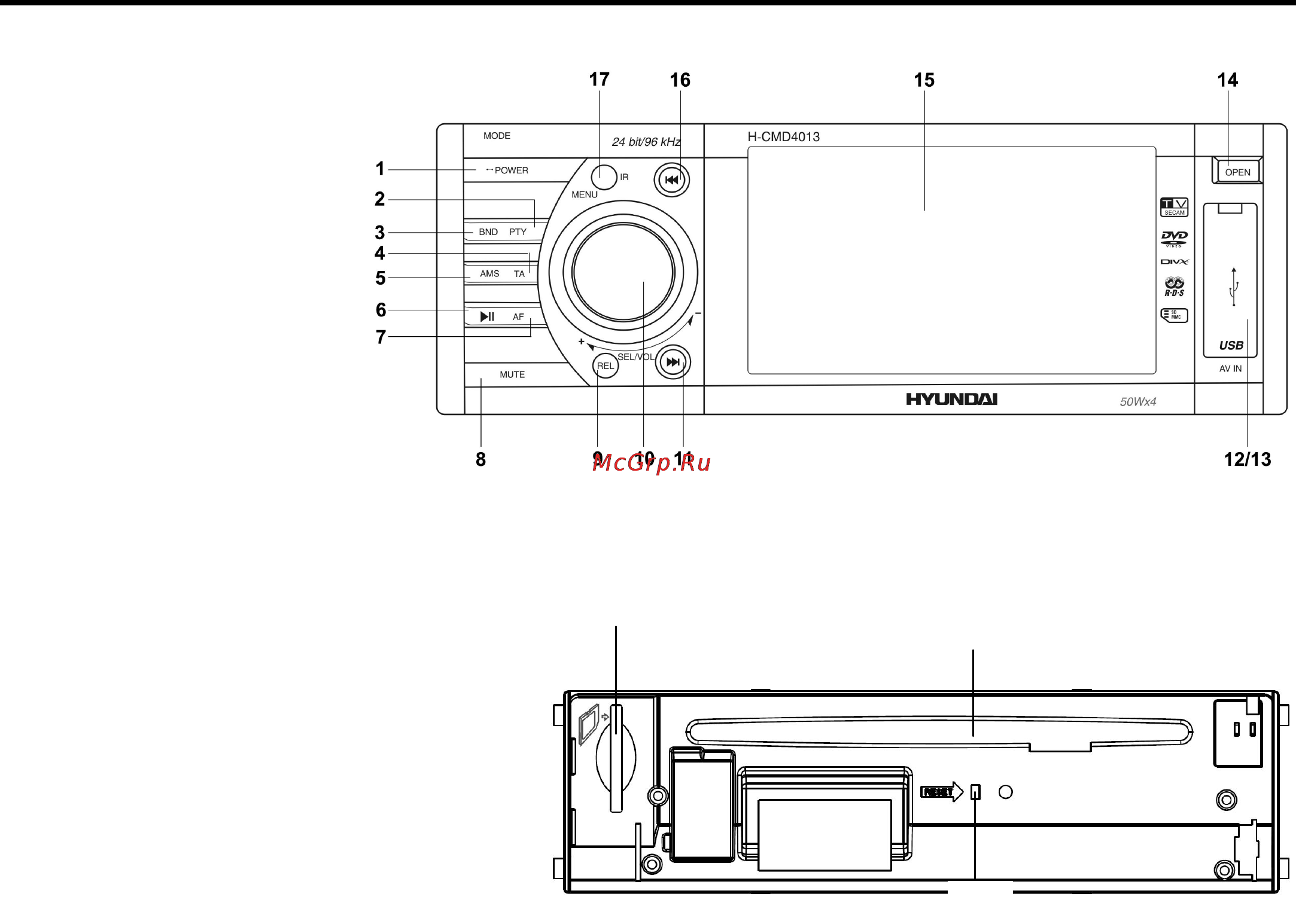 HYUNDAI ELECTRONICS H-CMD4013B [8/73] Controls