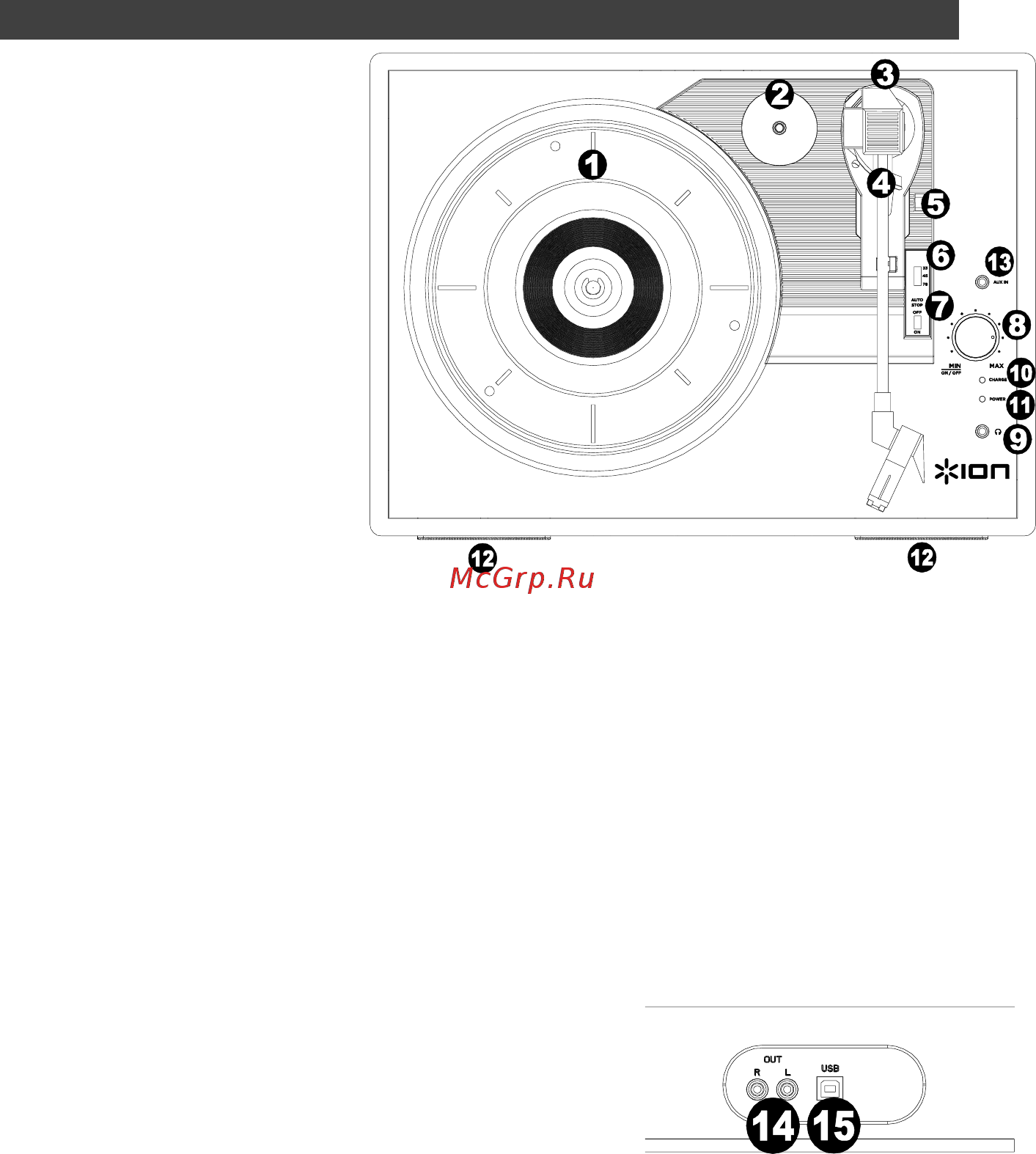 Ion Audio Vinyl Motion Black [4/9] Плеера и т д