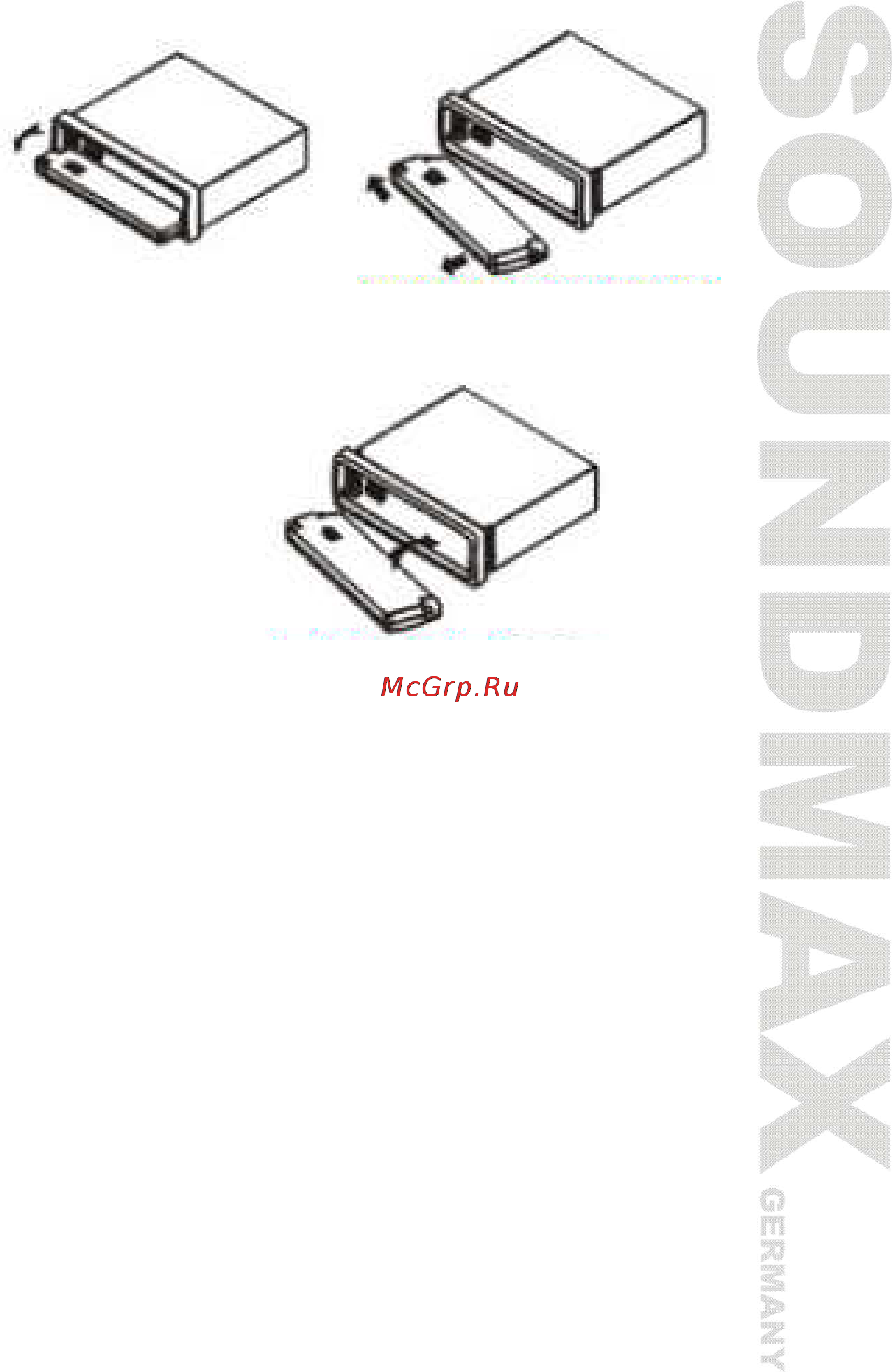 Soundmax SM-CCR3030 [5/28] Attaching the control panel