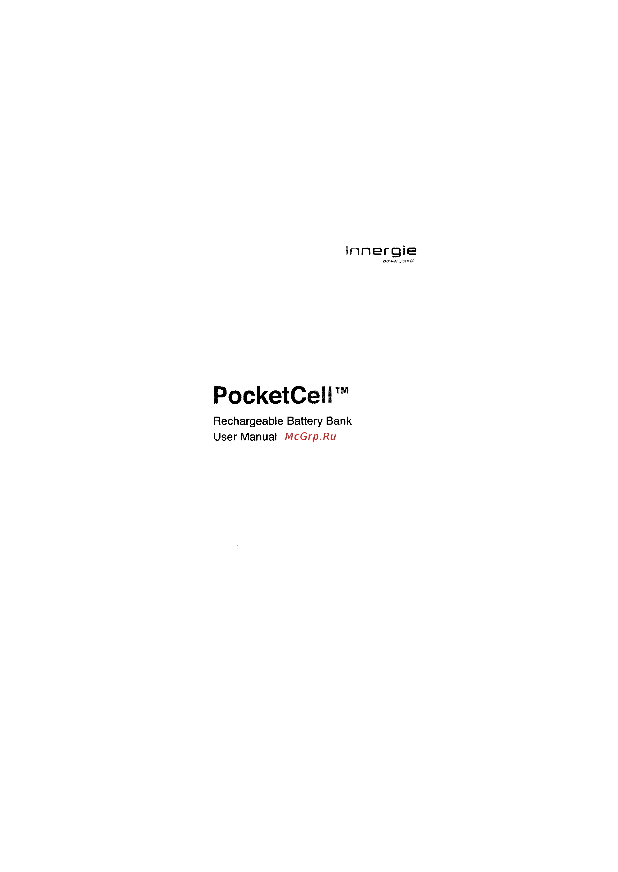 Innergie Pocket Cell Инструкция по эксплуатации онлайн