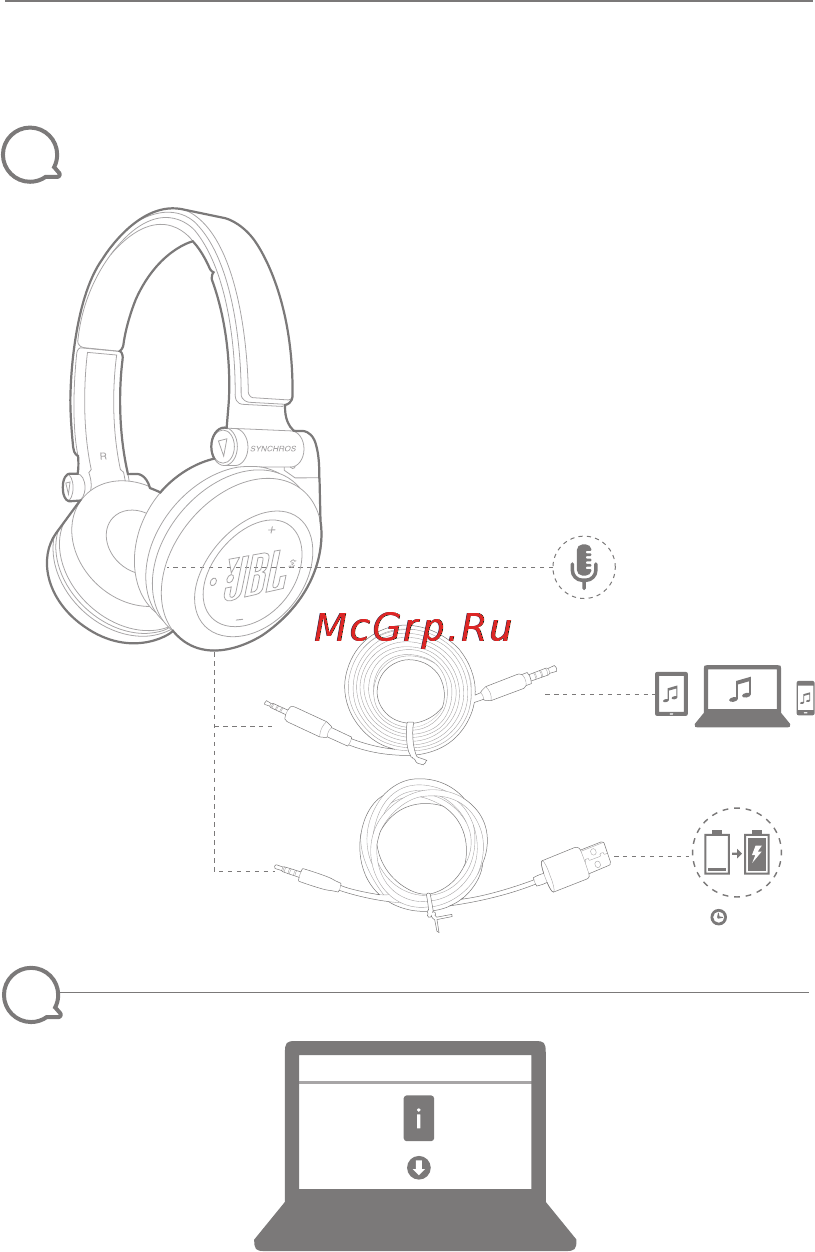JBL Synchros E40BT Black (E40BTBLK) [2/22] Quick start guide guide de démarrage rapide