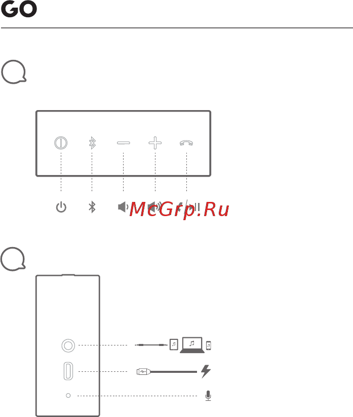 JBL GO Красный [3/12] Buttons
