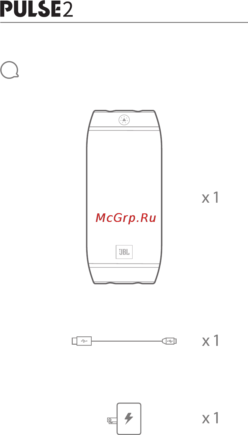JBL Pulse 2 Black Инструкция по эксплуатации онлайн [2/25] 132628