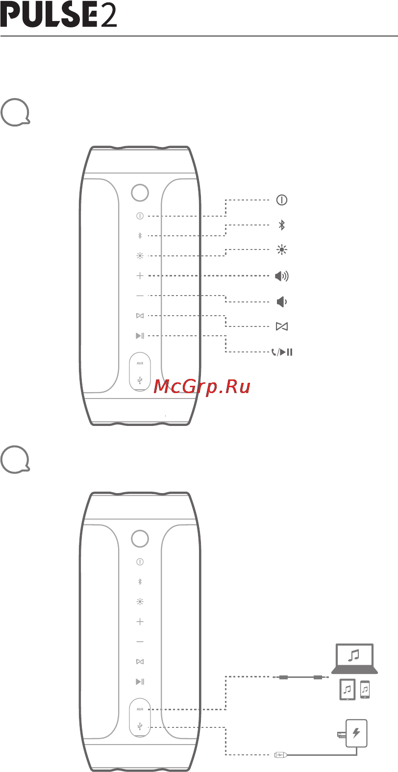 JBL Pulse 2 Black Инструкция по эксплуатации онлайн [3/25] 132628