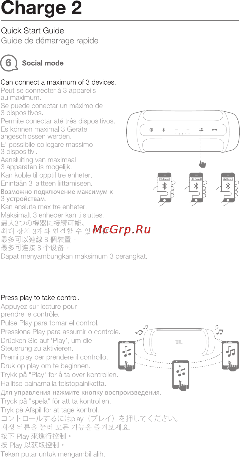 JBL Charge II White (CHARGEIIWHTEU) [6/17] Charge 2