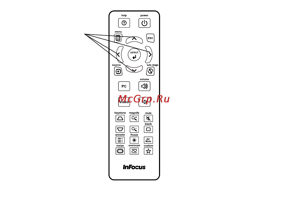 InFocus IN116a [21/36] Поиск и устранение неполадок пду
