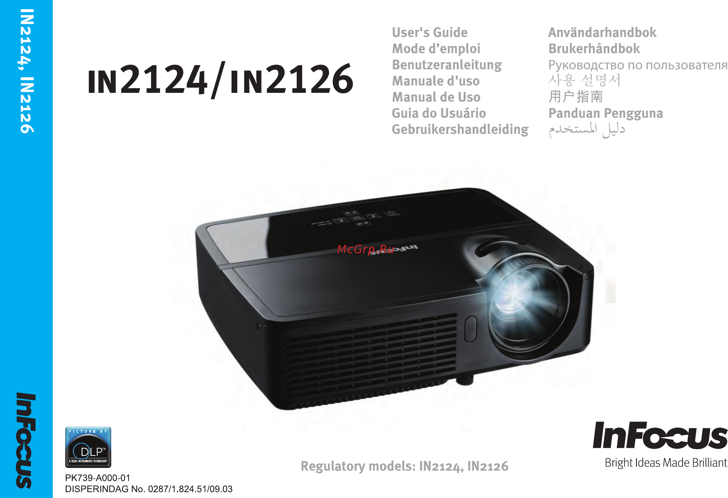 InFocus IN2124 Инструкция по эксплуатации онлайн