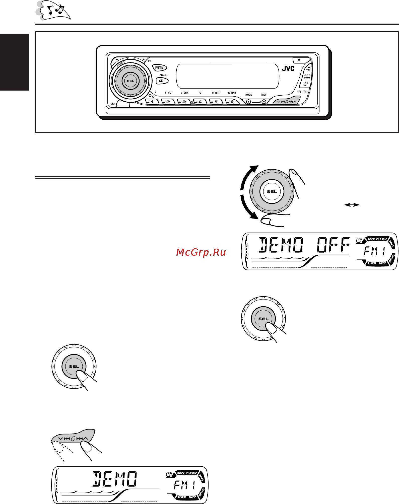 JVC KD-G507 [6/74] Canceling the display demonstration