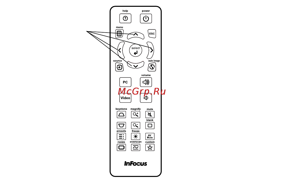 InFocus IN3126 [20/45] Использование пду