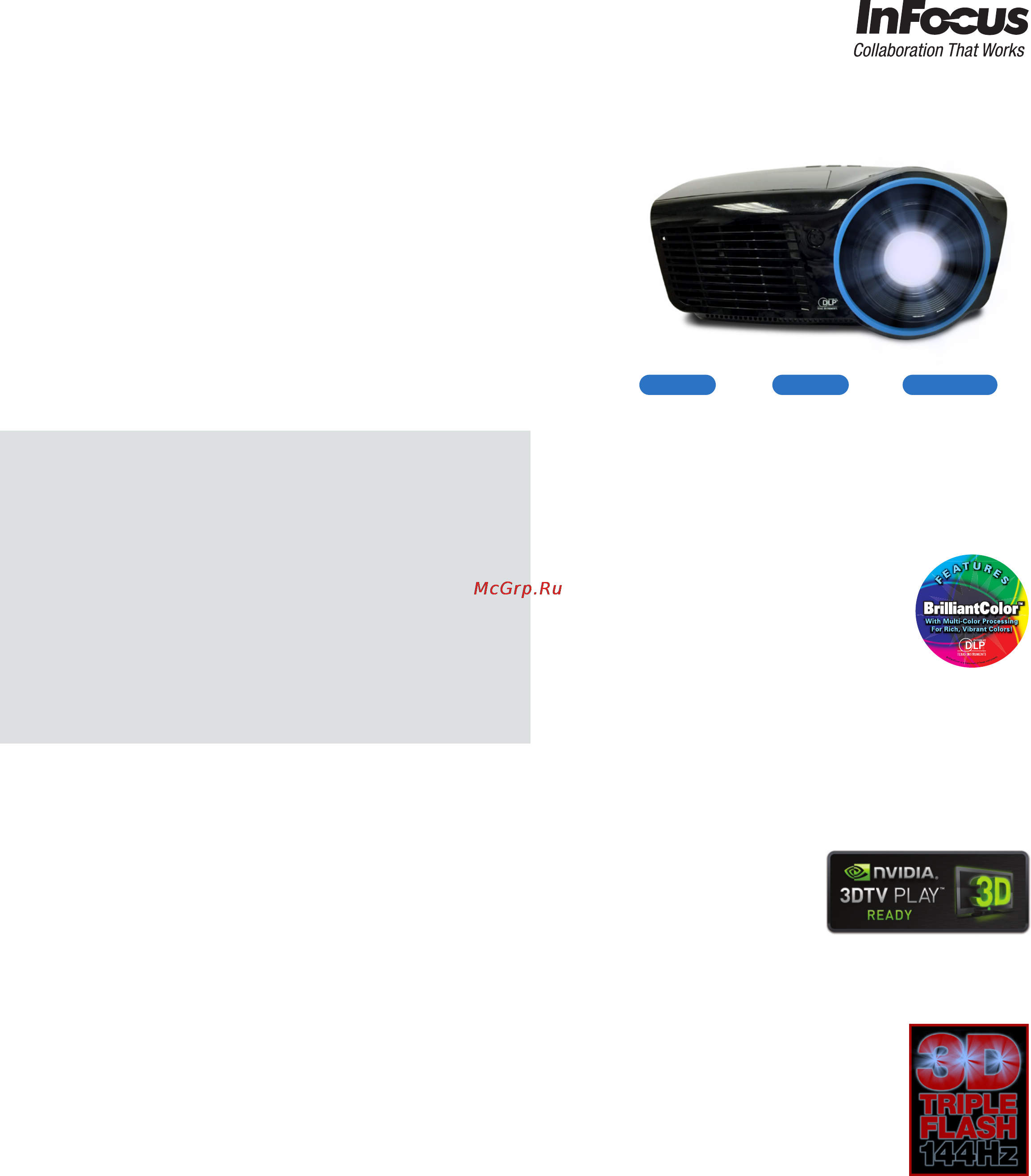 InFocus IN3134a [2/4] Professional full 3d network projectors
