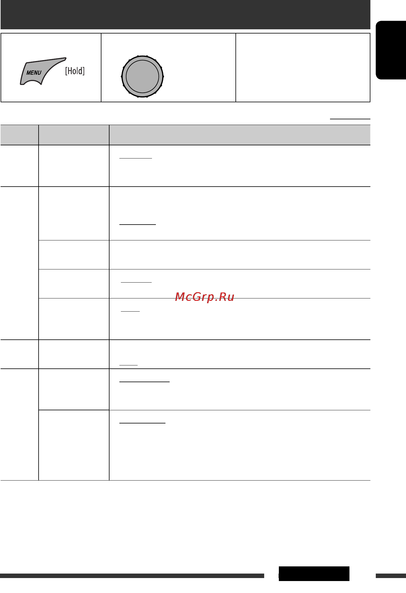 JVC KD-R707 EE [17/91] Menu operations