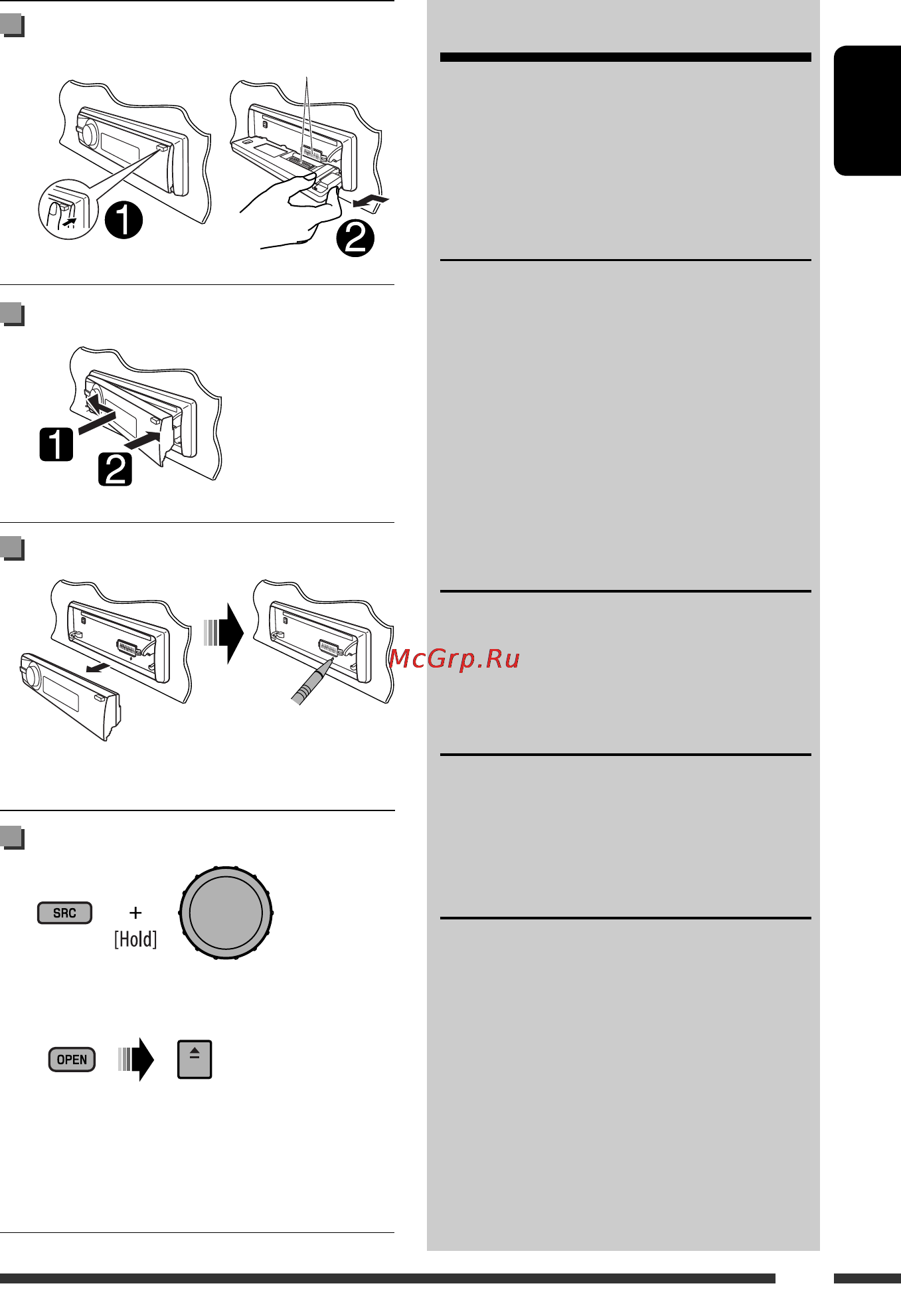 JVC KD-R707 EE [3/91] Contents