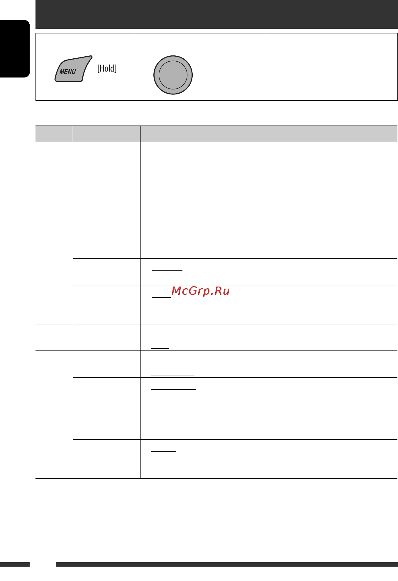 JVC KD-R402 EY [16/107] Menu operations