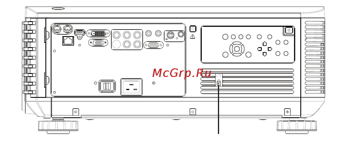 InFocus IN5554L [40/58] Использование замка безопасности