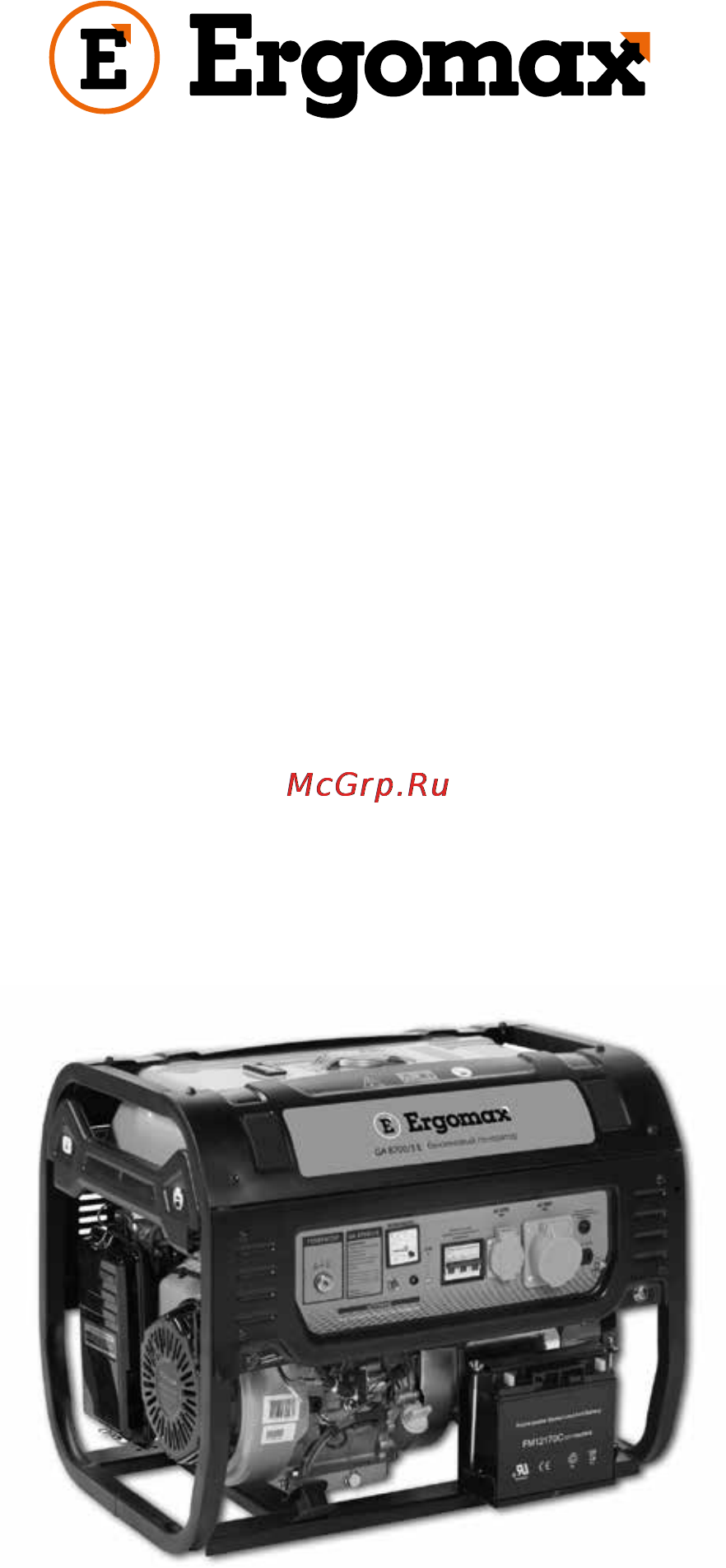 Ergomax GA-8700Е/3 Руководство по эксплуатации онлайн