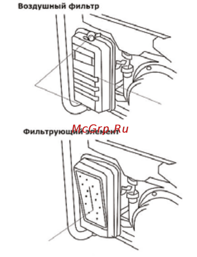 Ergomax GA-8700Е/3 [15/20] Техническое обслуживание воздушного фильтра
