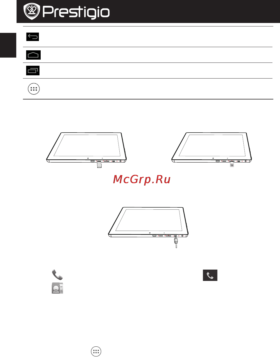 Prestigio MultiPad 4 Diamond 10.1 3G [2/104] Charging your tablet