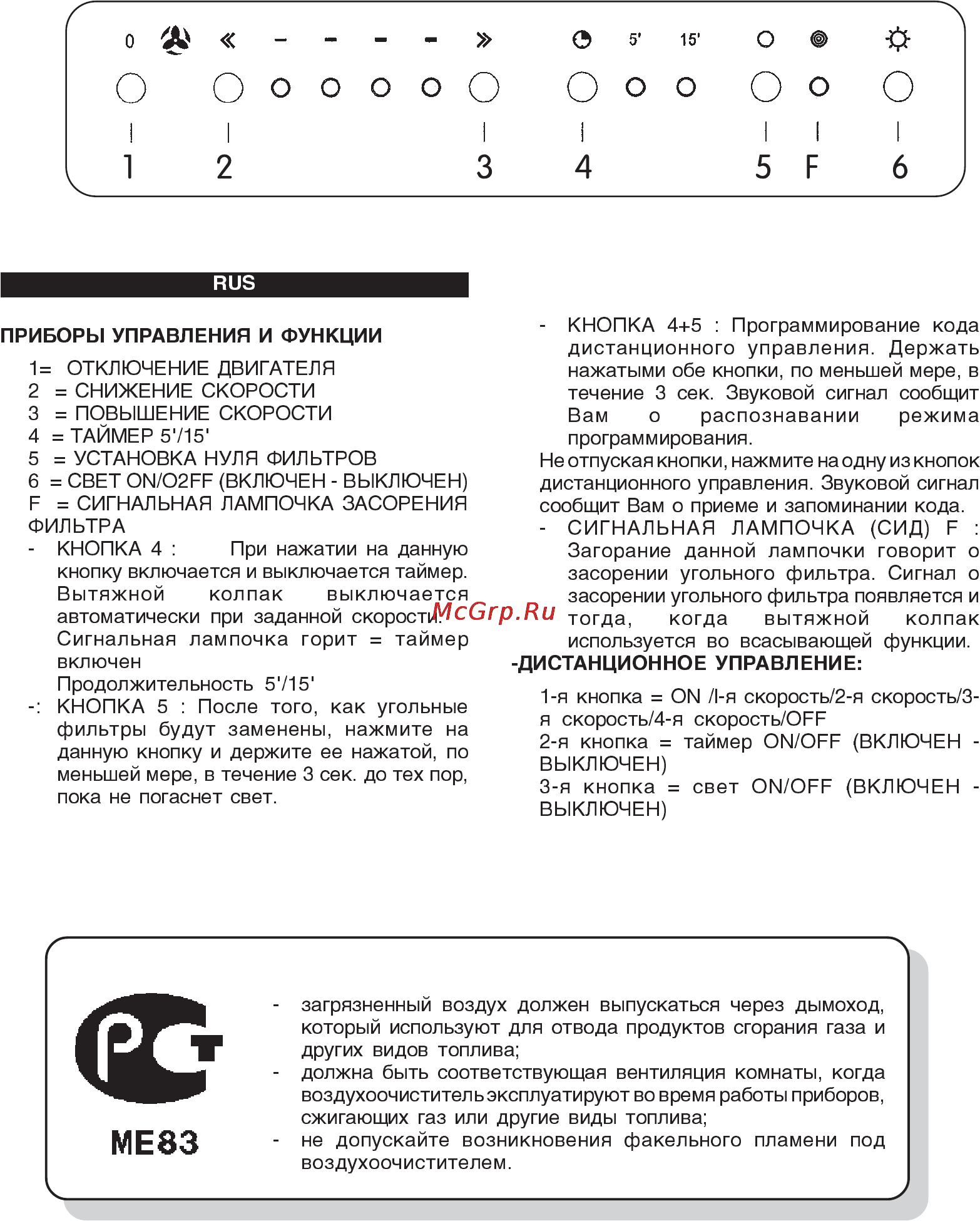 Jetair Manila 90X+П/ДУ Инструкция по эксплуатации онлайн [10/10] 132936