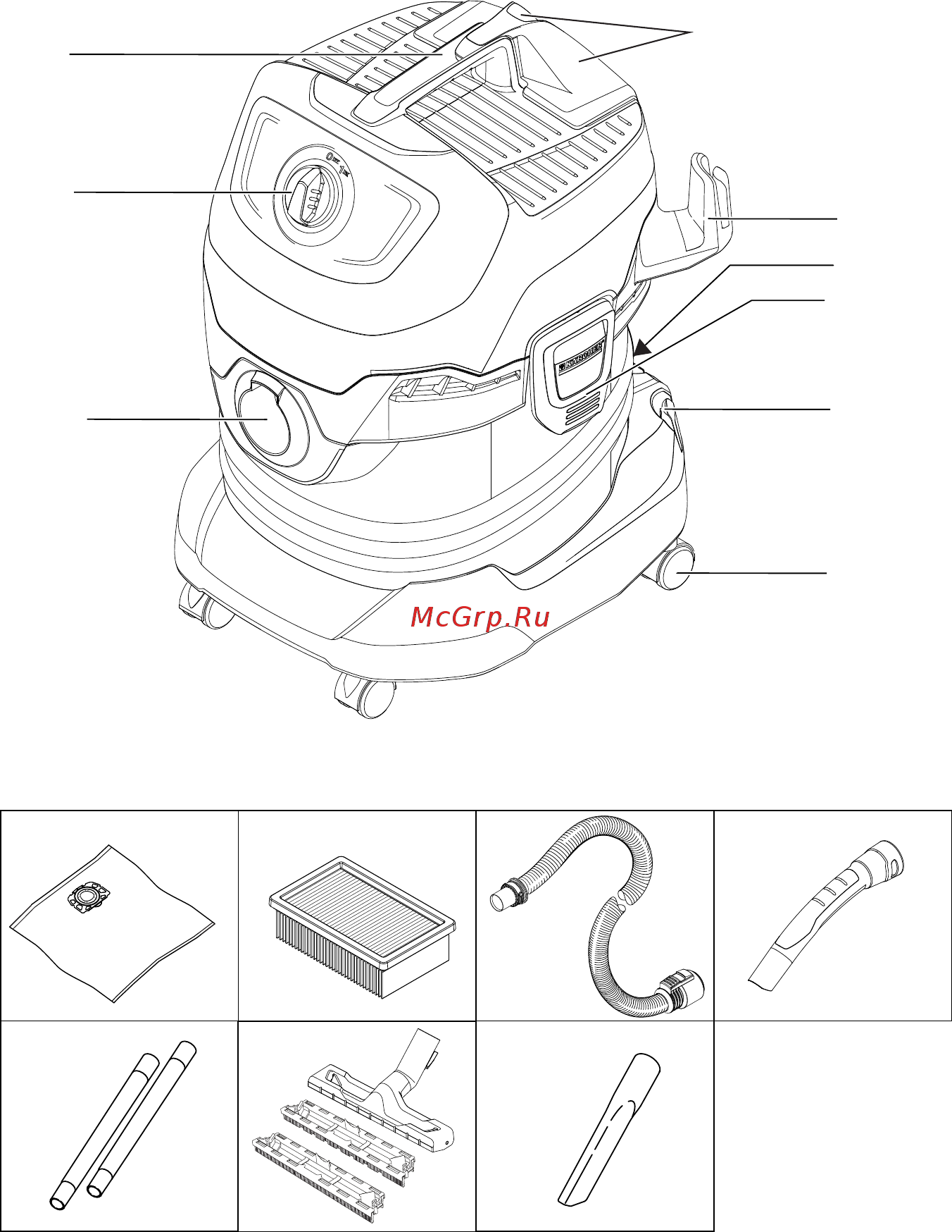 Karcher MV 4 Premium Инструкция по эксплуатации онлайн [2/14] 133031