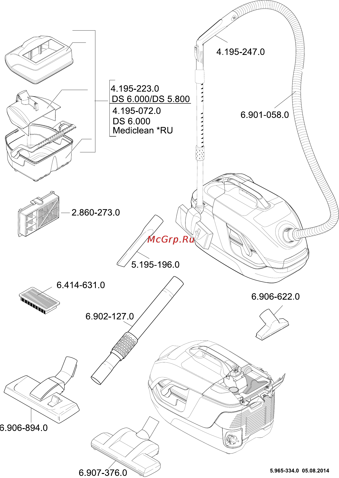 Karcher DS 5.800 Инструкция по эксплуатации онлайн [13/14] 133035