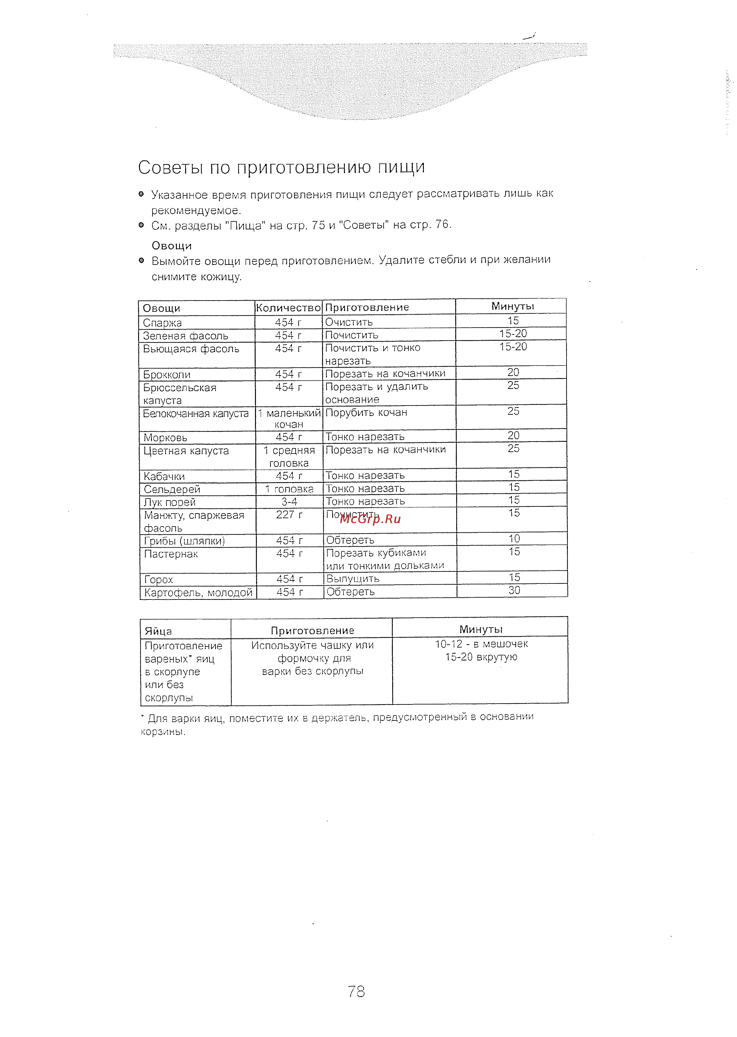 Kenwood FS 350 [6/7] Советы по приготовлению пищи