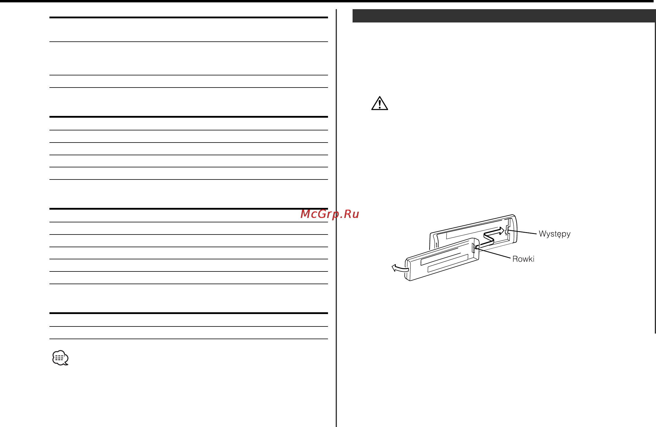 Kenwood KDC-W4527 GY [79/104] Panel czołowy zniechęcający złodziei