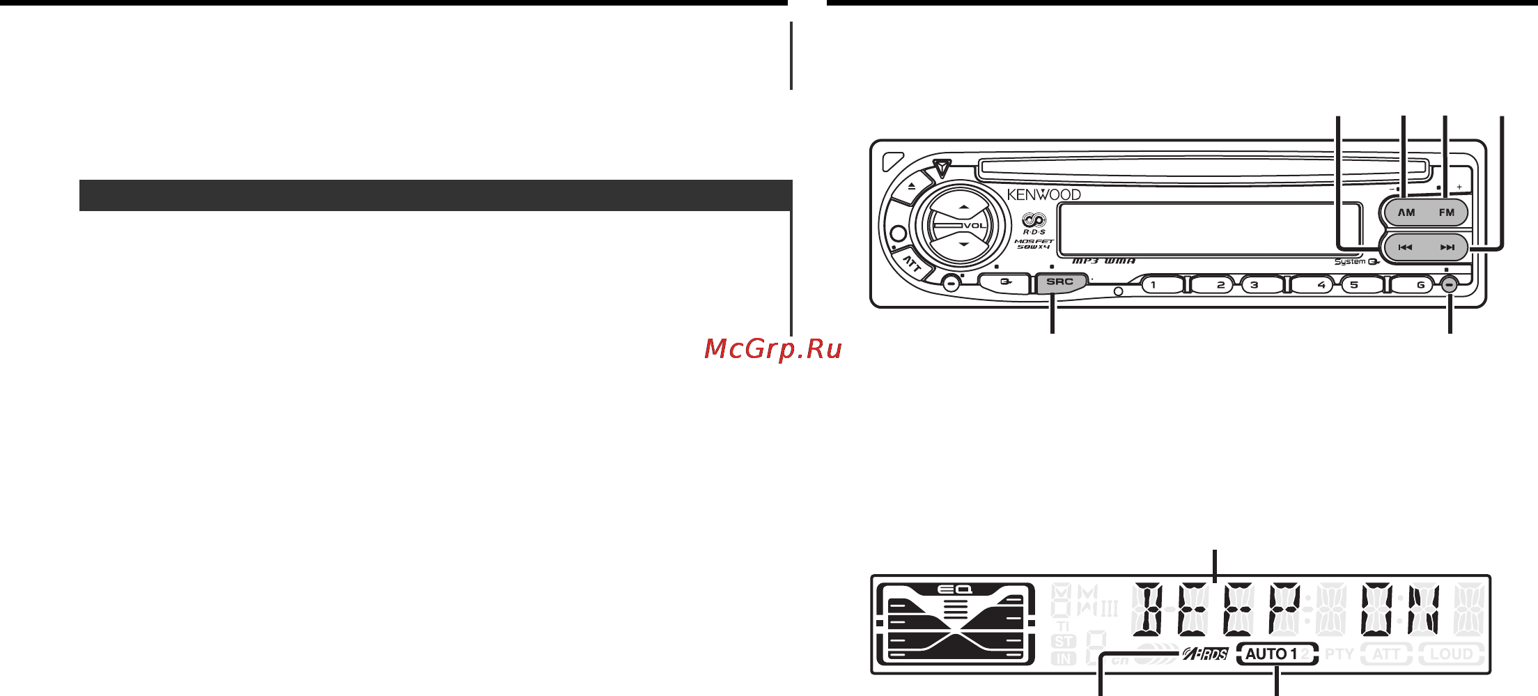 Kenwood KDC-W4527 GY [89/104] Menu systemu