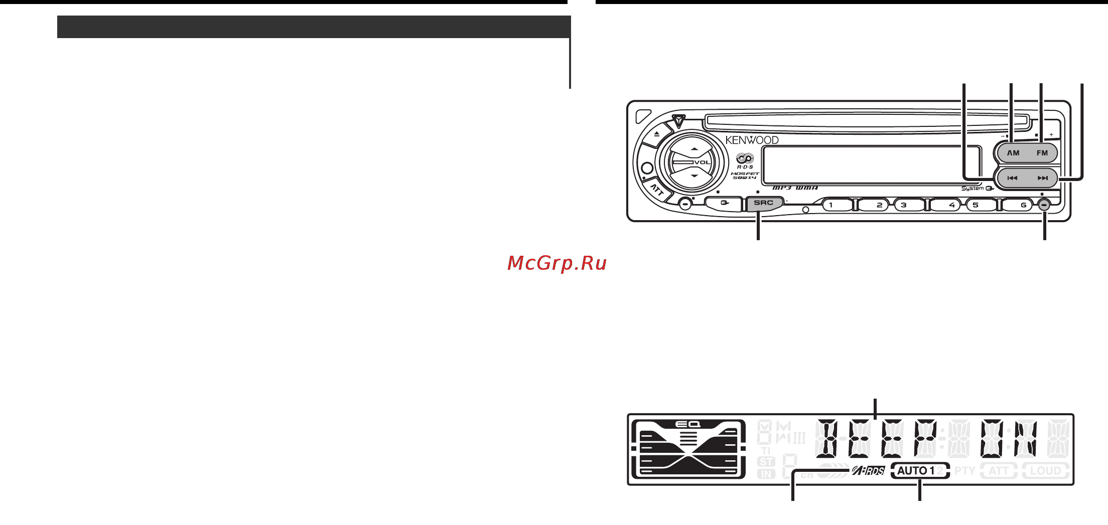 Kenwood KDC-W4527 Y [21/104] Menu system