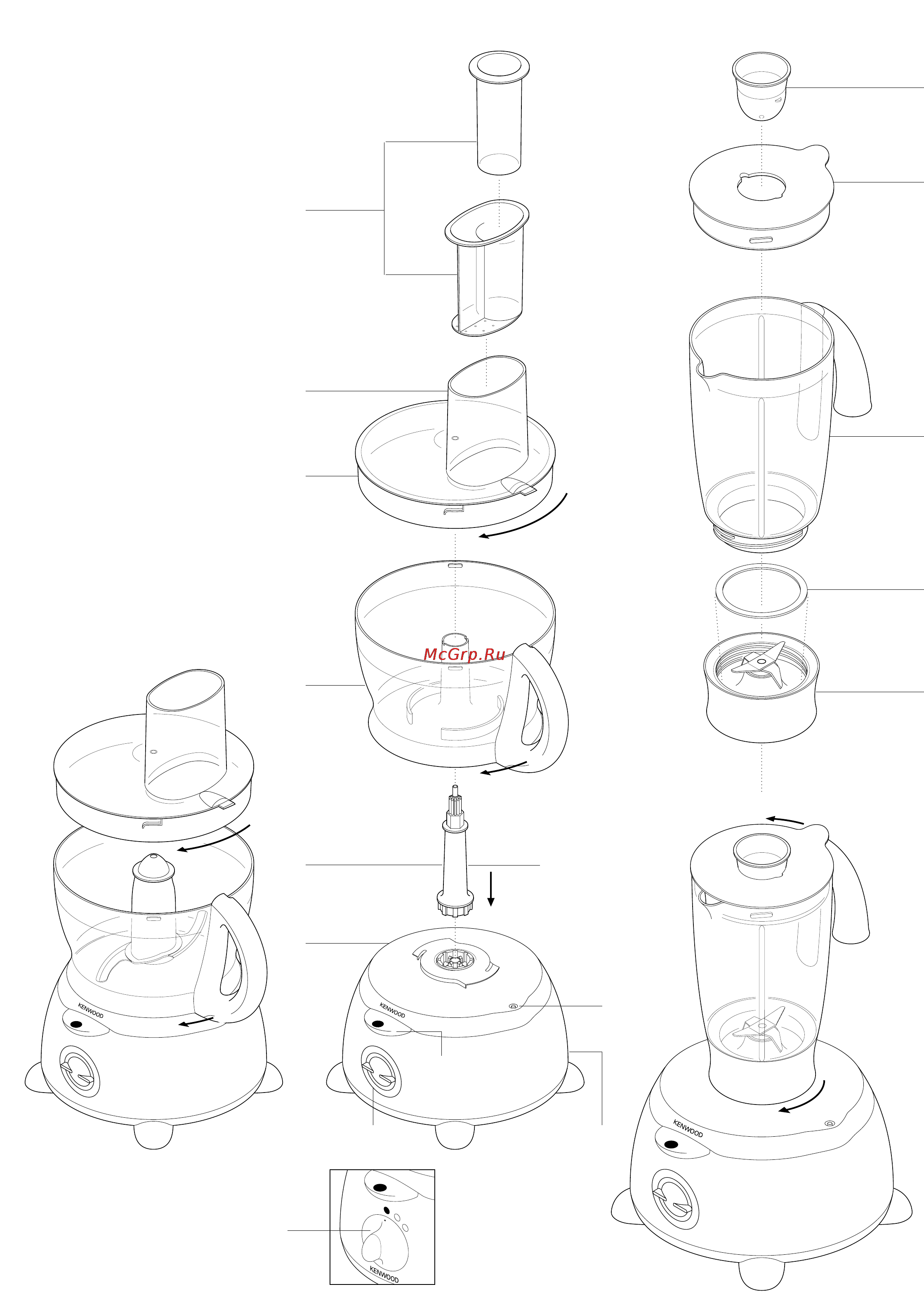 Kenwood FP 481 Инструкция по эксплуатации онлайн [2/6] 133238