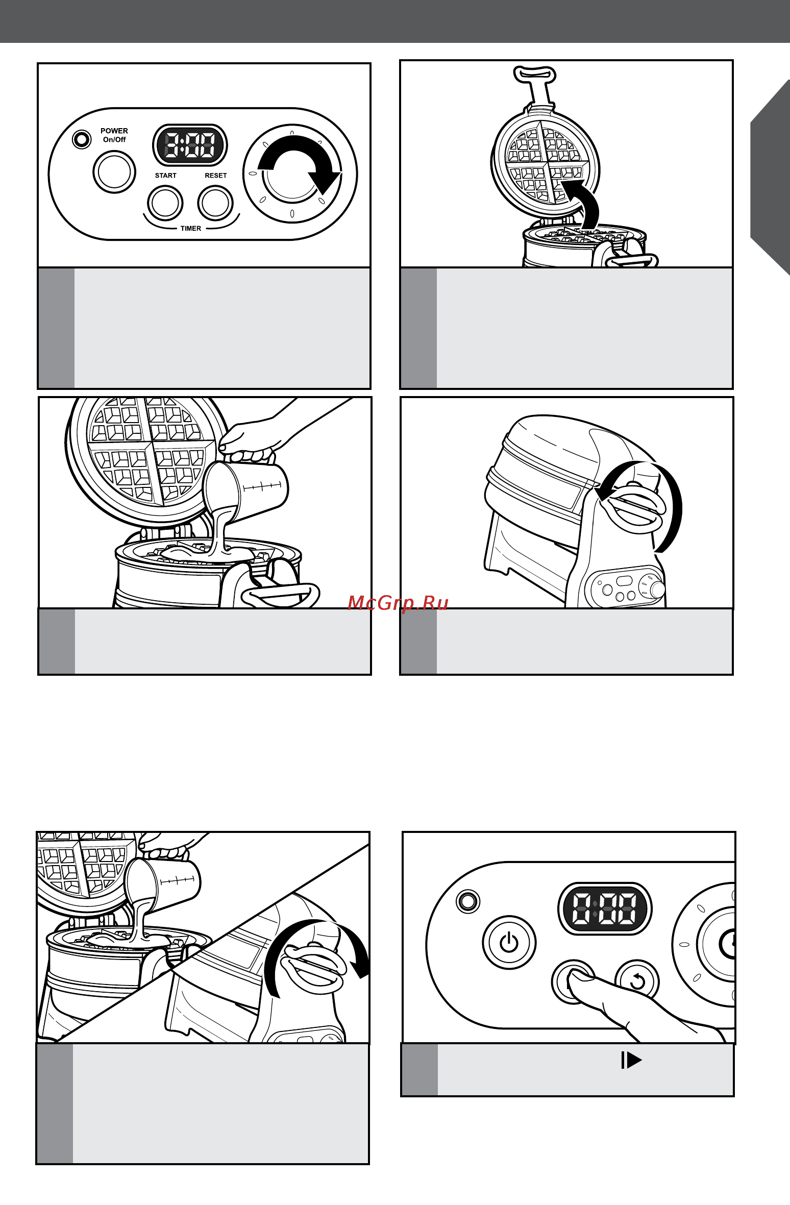 KitchenAid Artisan 5KWB110EAC [7/20] Работа с вафельницей