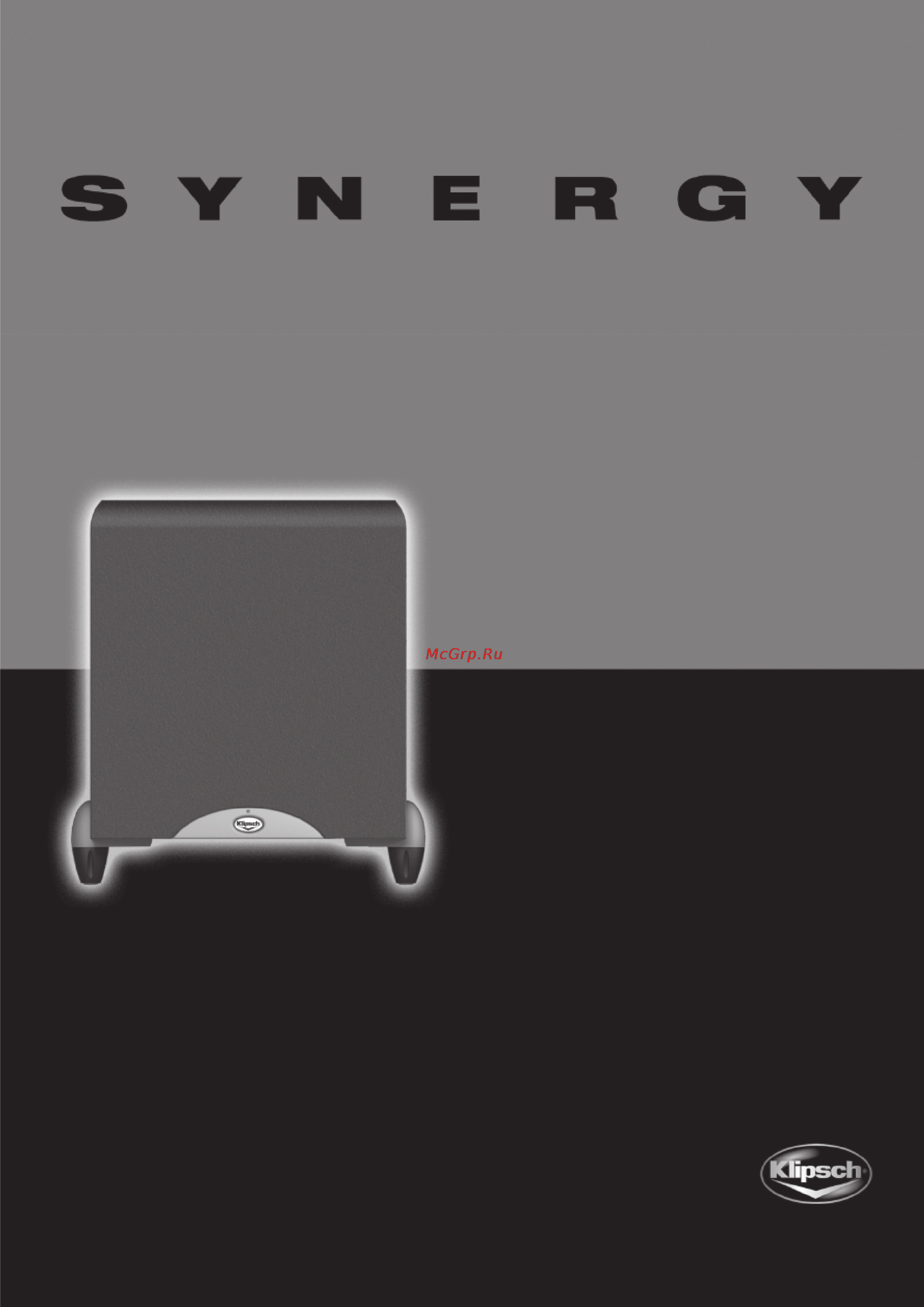 Klipsch Synergy Sub12 Инструкция по эксплуатации онлайн