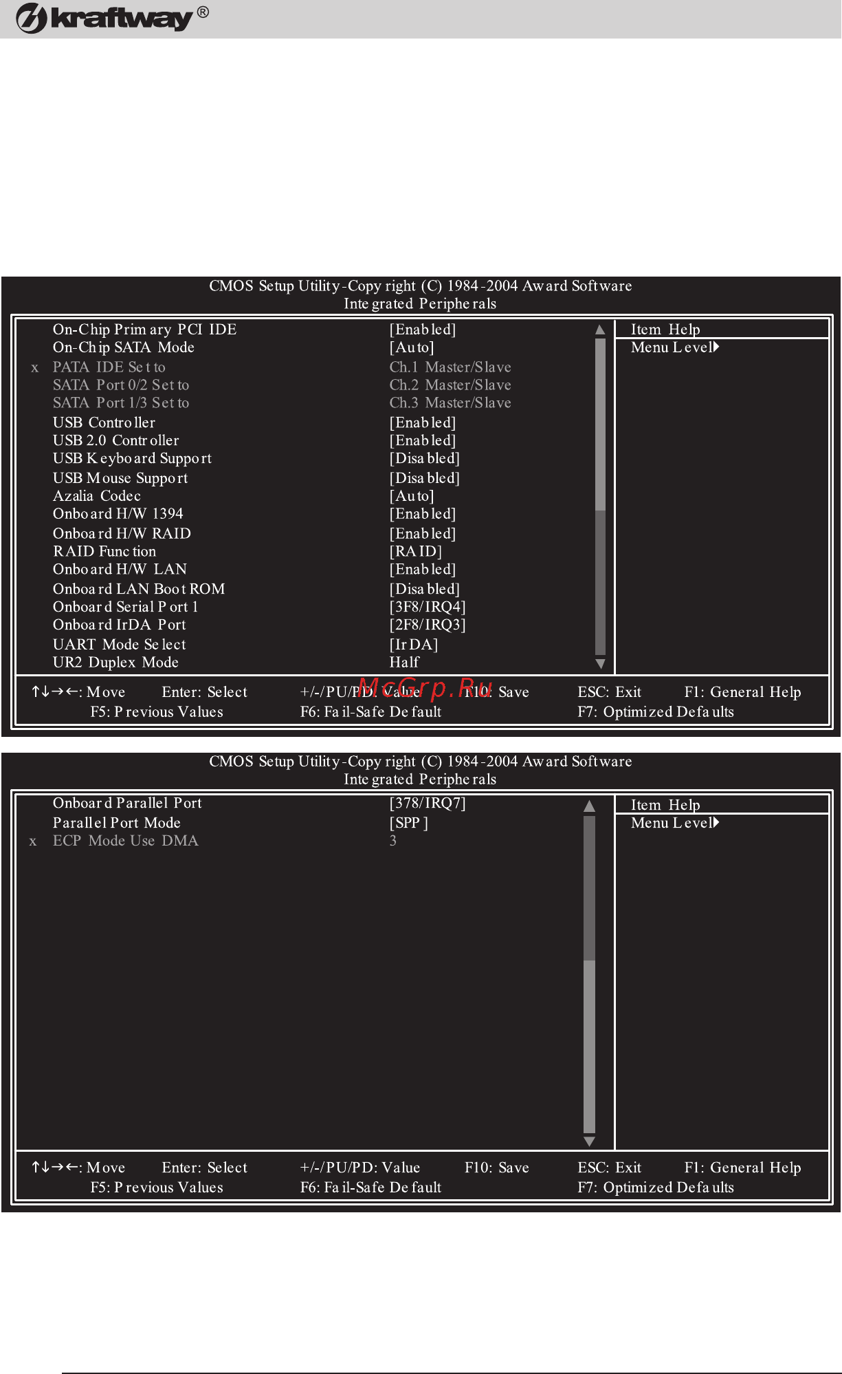 Kraftway E642020/250/Vista [36/76] Рис 5 integrated peripherals