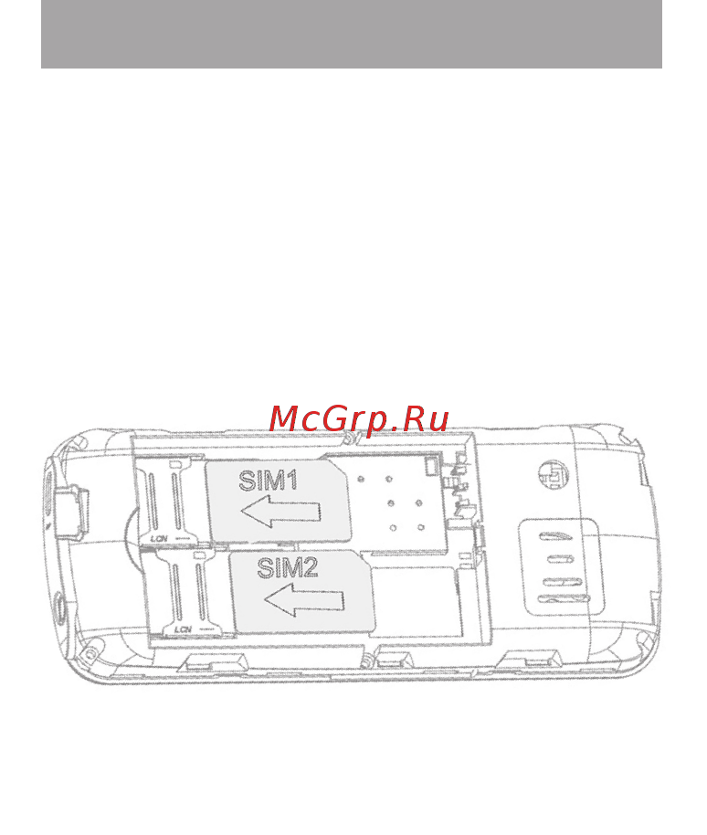 Ginzzu M103 DUAL mini Black [13/28] Подготовка к работе 1 установка sim карт