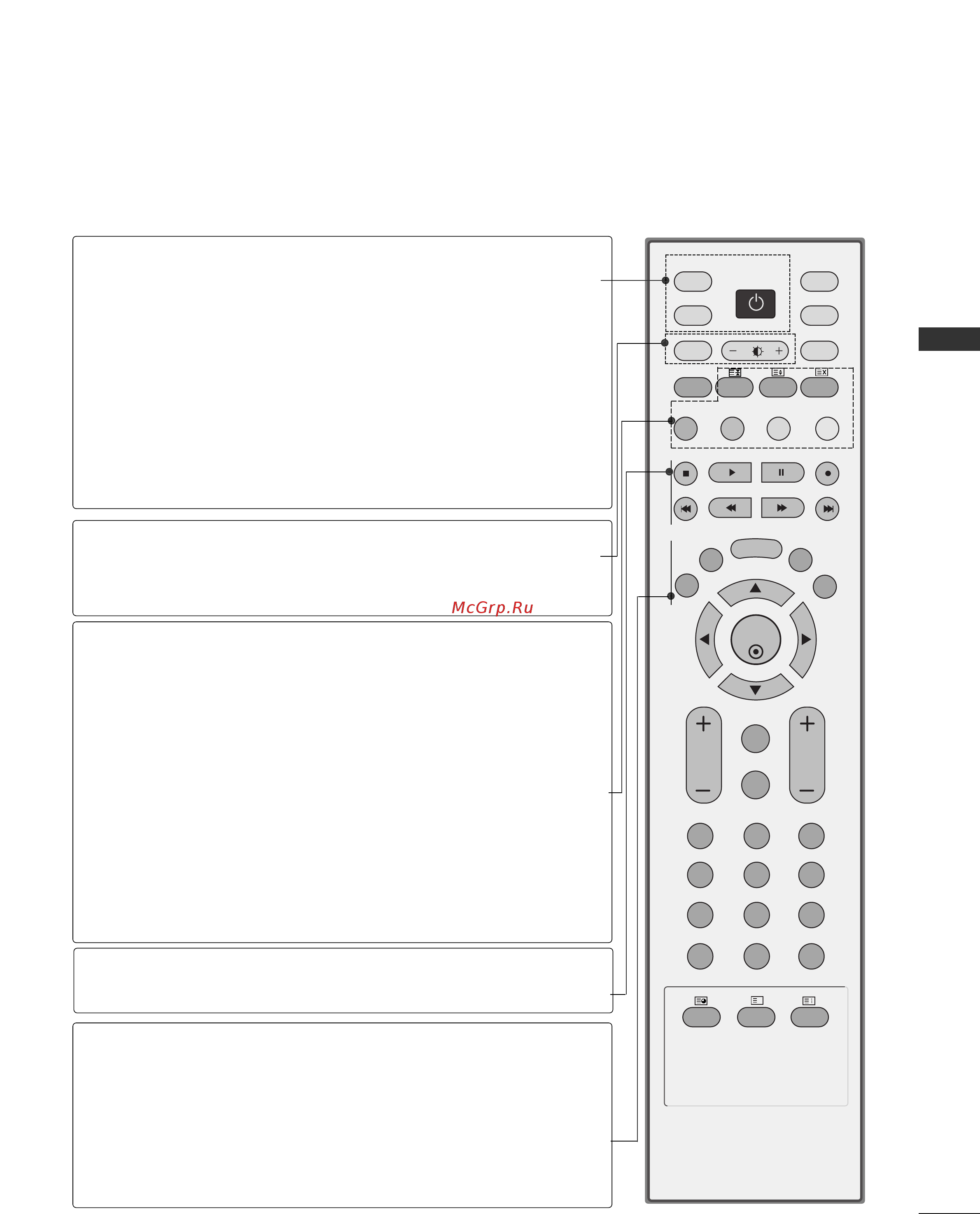 LG 37 LC2 R [11/87] Функции клавиш пульта дистанционного управления