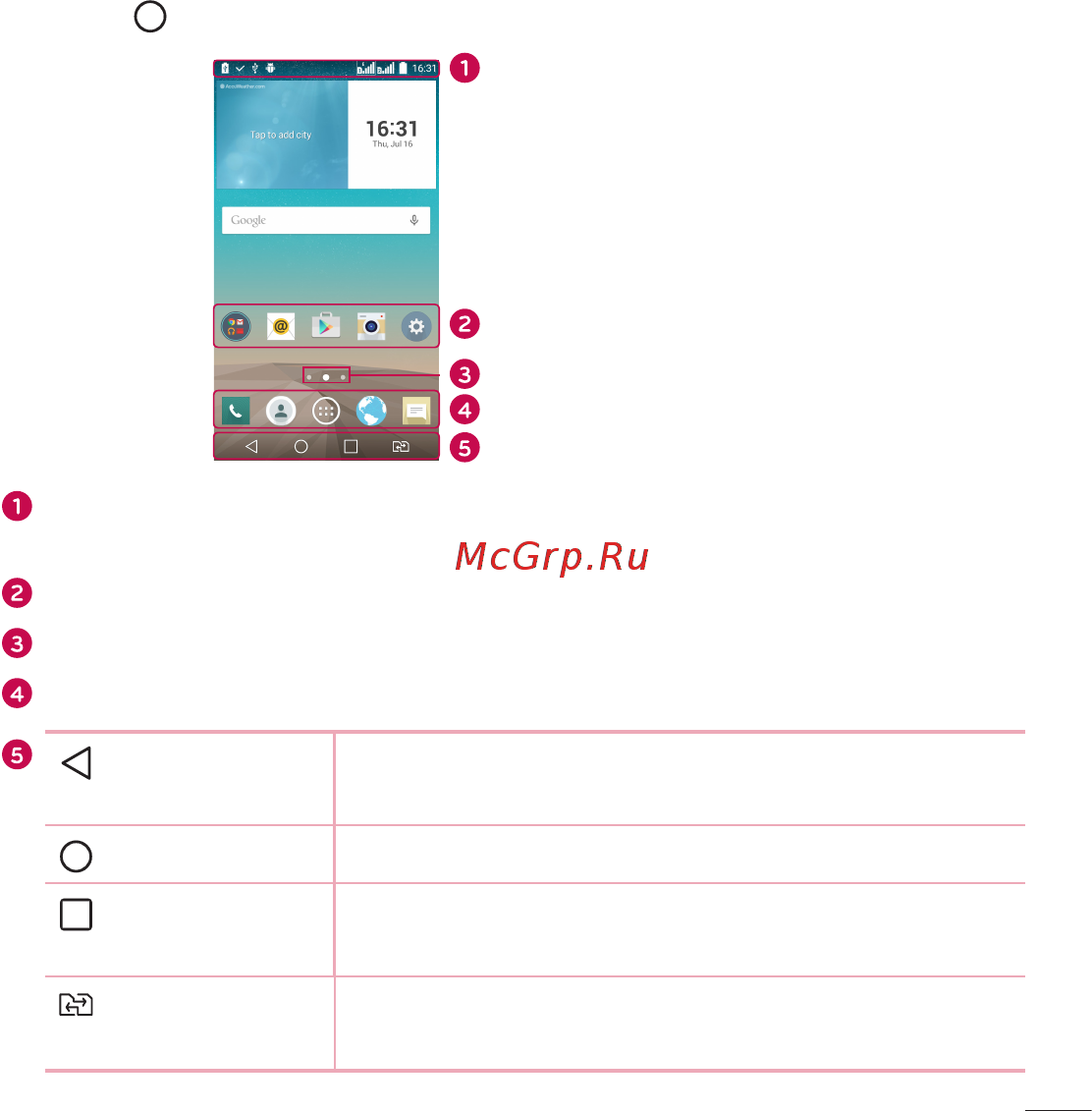 LG G4C H522Y Silver [355/422] Home screen