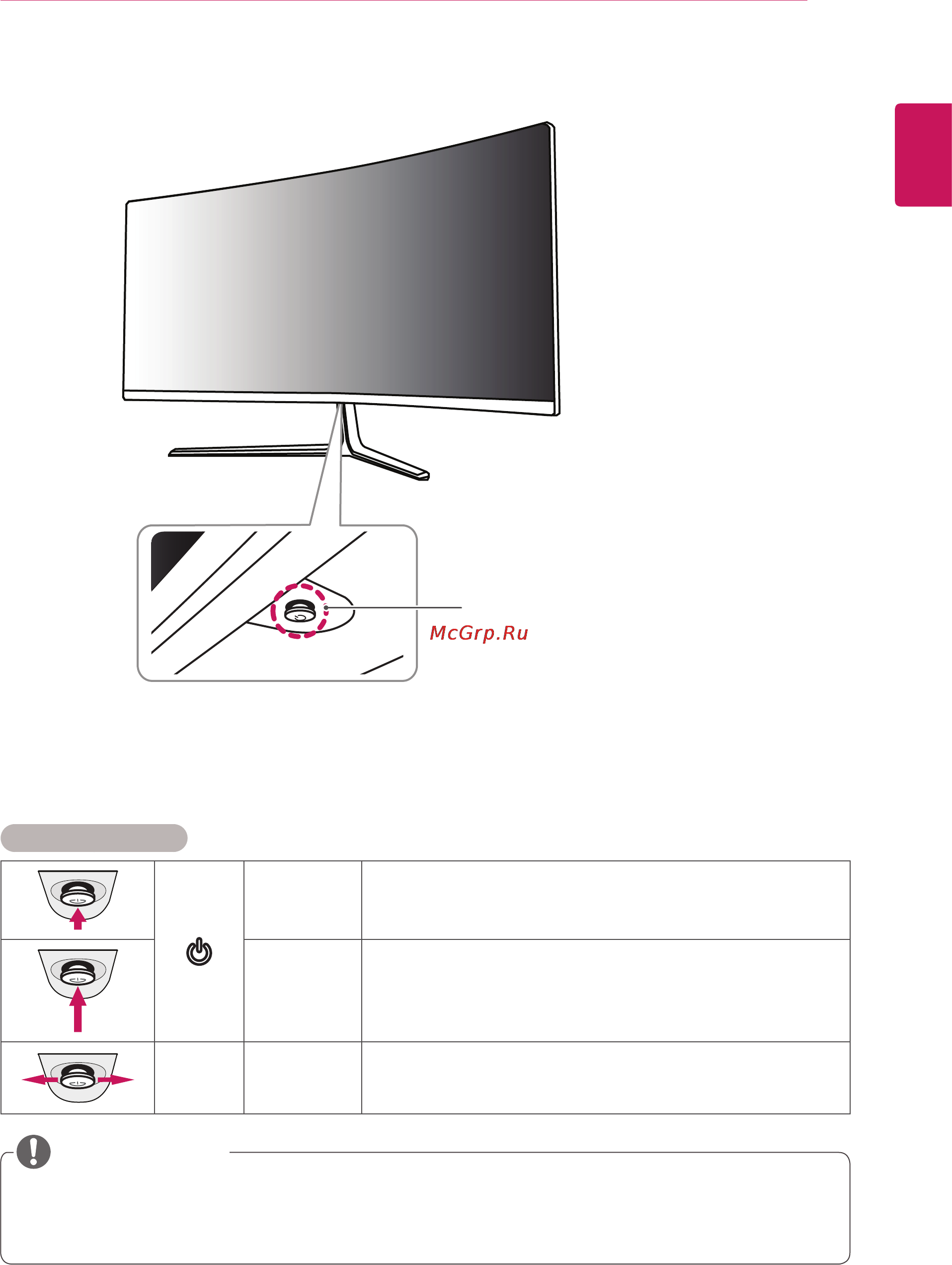 LG 34UC97-S [5/32] Описание продукта и функций кнопок