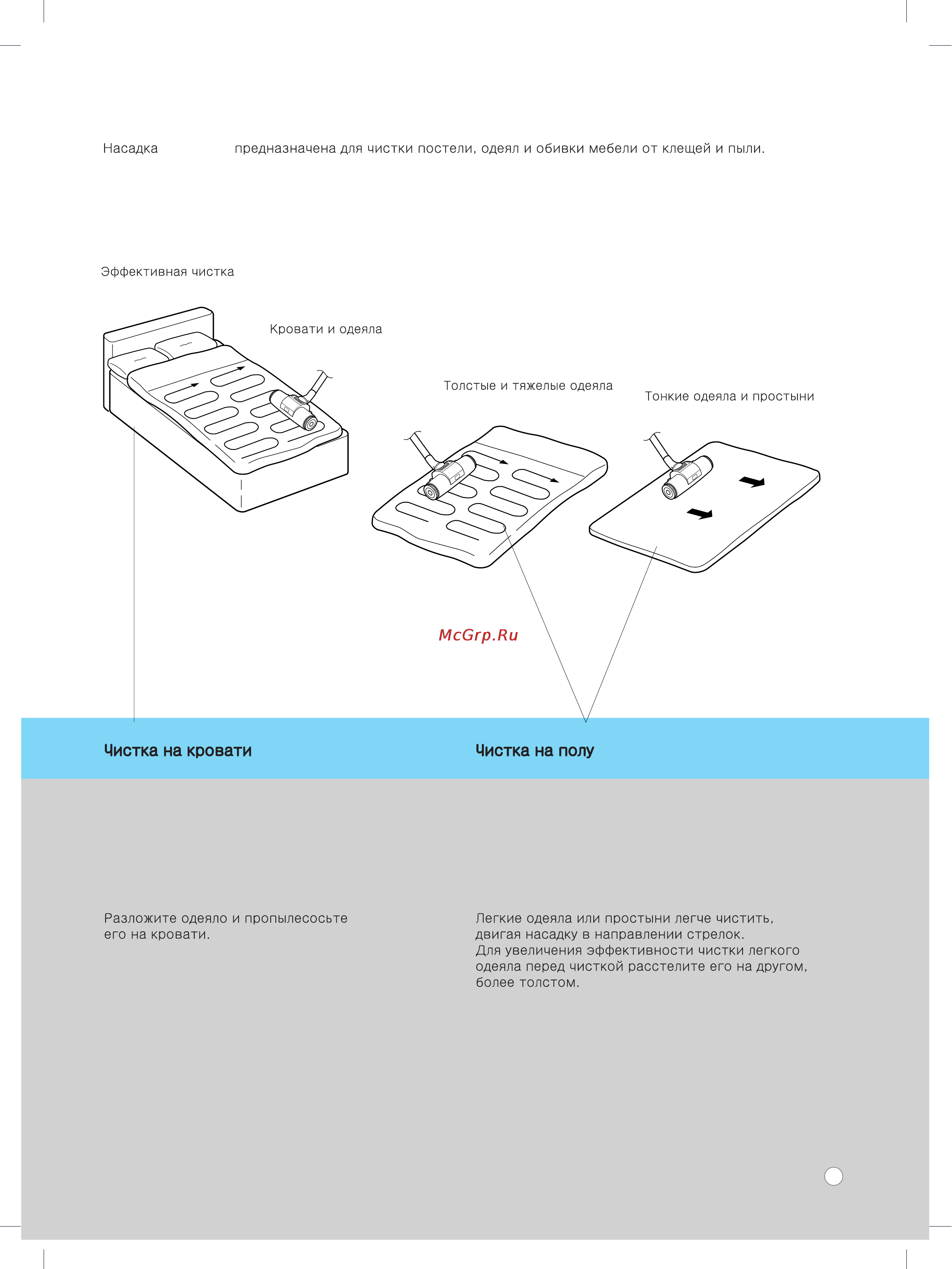 LG V-C7053 HTR [15/20] When using on the bed when using on the floor