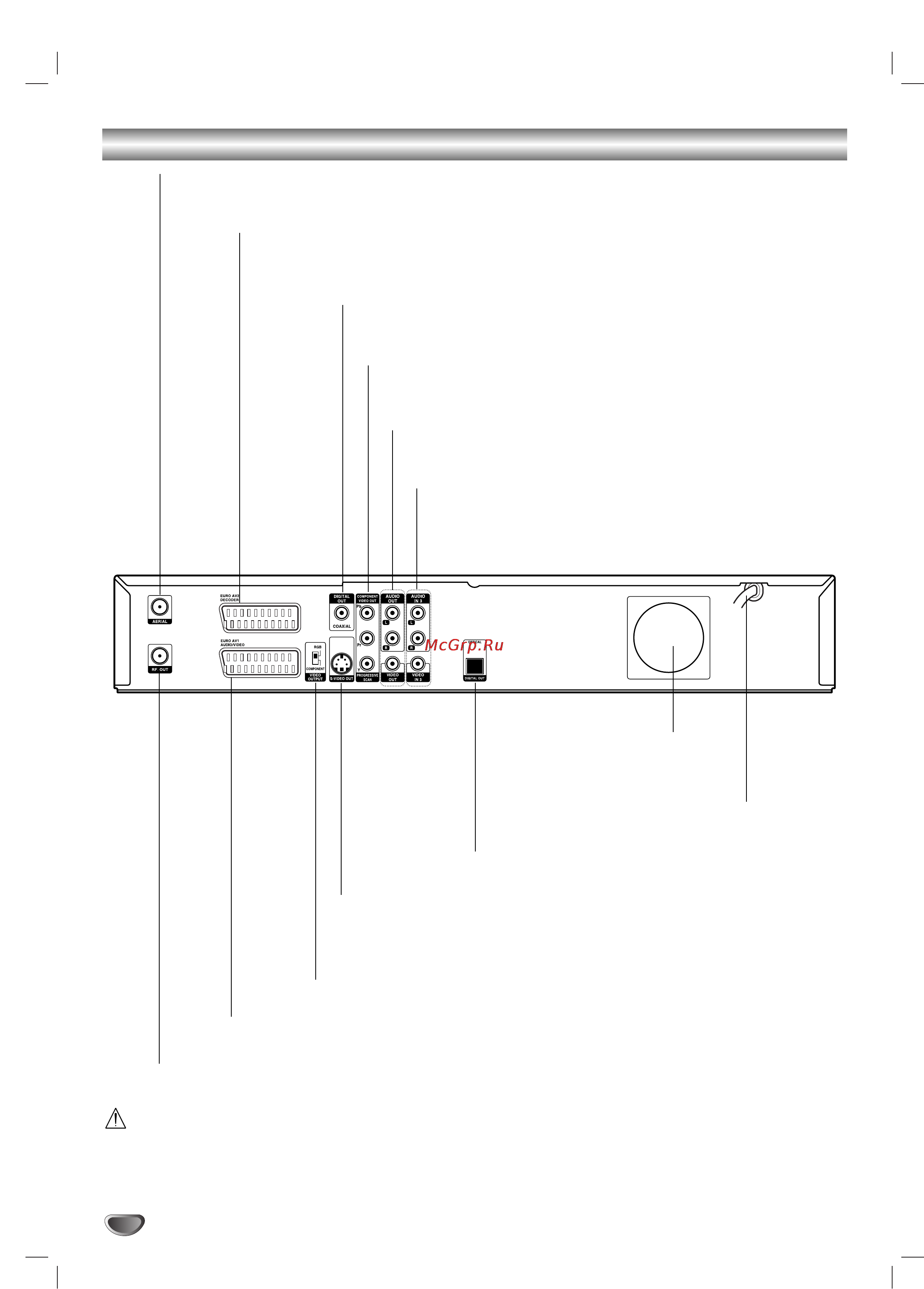 LG DR-469 [14/60] Подключения на задней панели