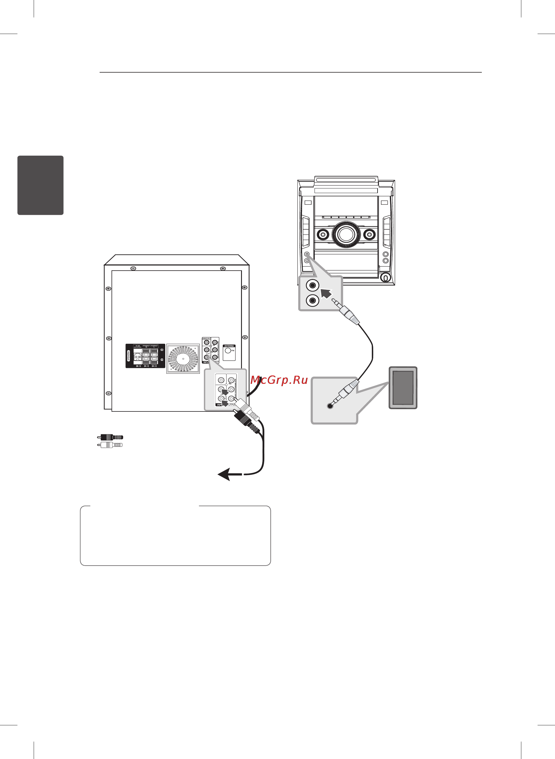 LG DM5640K [18/44] Audio port in вход для сигнала с внешних аудиоустройств