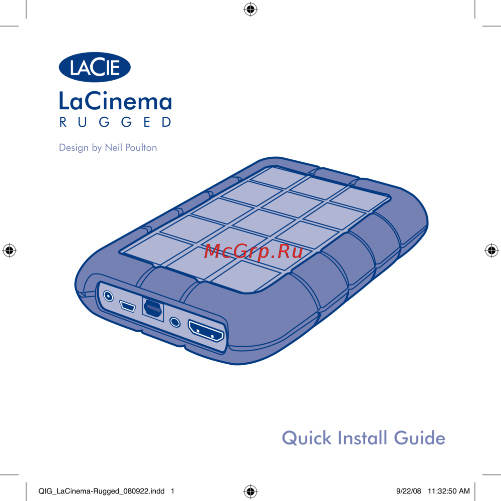 Lacie Rugged 250Gb Инструкция по эксплуатации