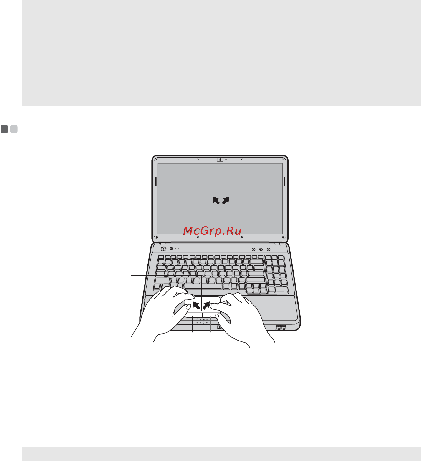 Lenovo 3000 G550 [20/112] Использование сенсорной панели