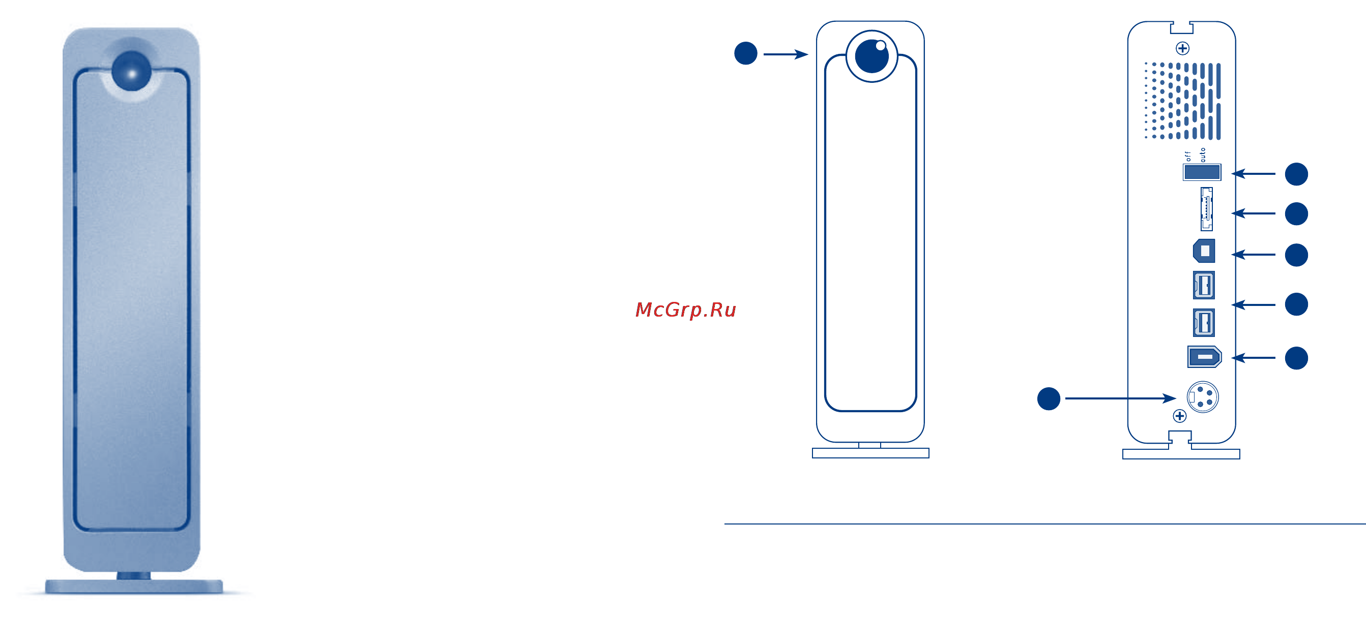 Lacie d2 QUADRA 1Tb [2/5] Rear view