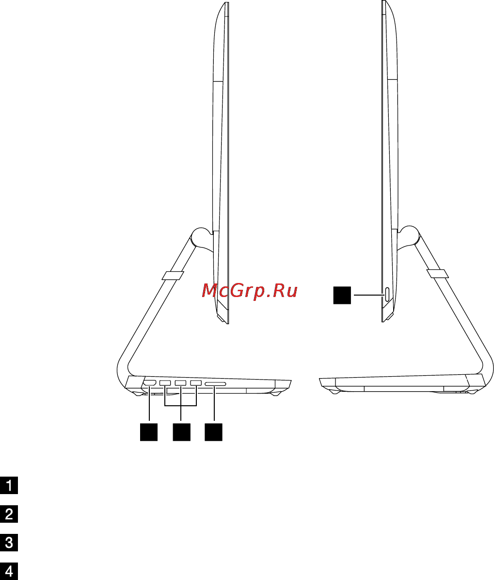 Lenovo IdeaCentre A740 (F0AM0091RK) [8/47] Вид компьютера слева и справа