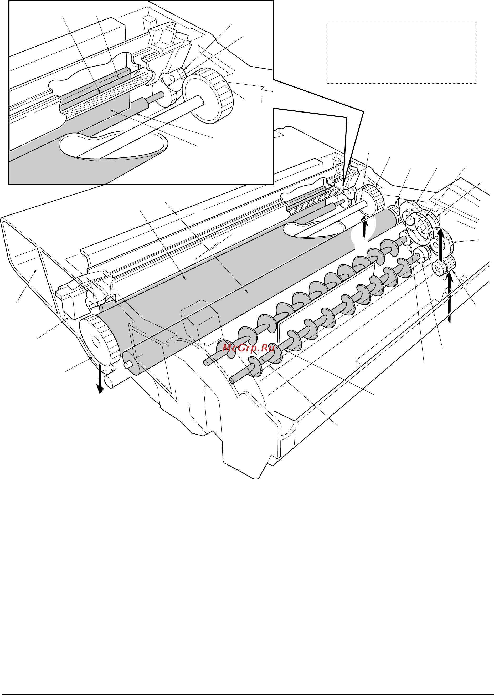 Kyocera FS-1000 Plus [49/163] Process unit mechanism
