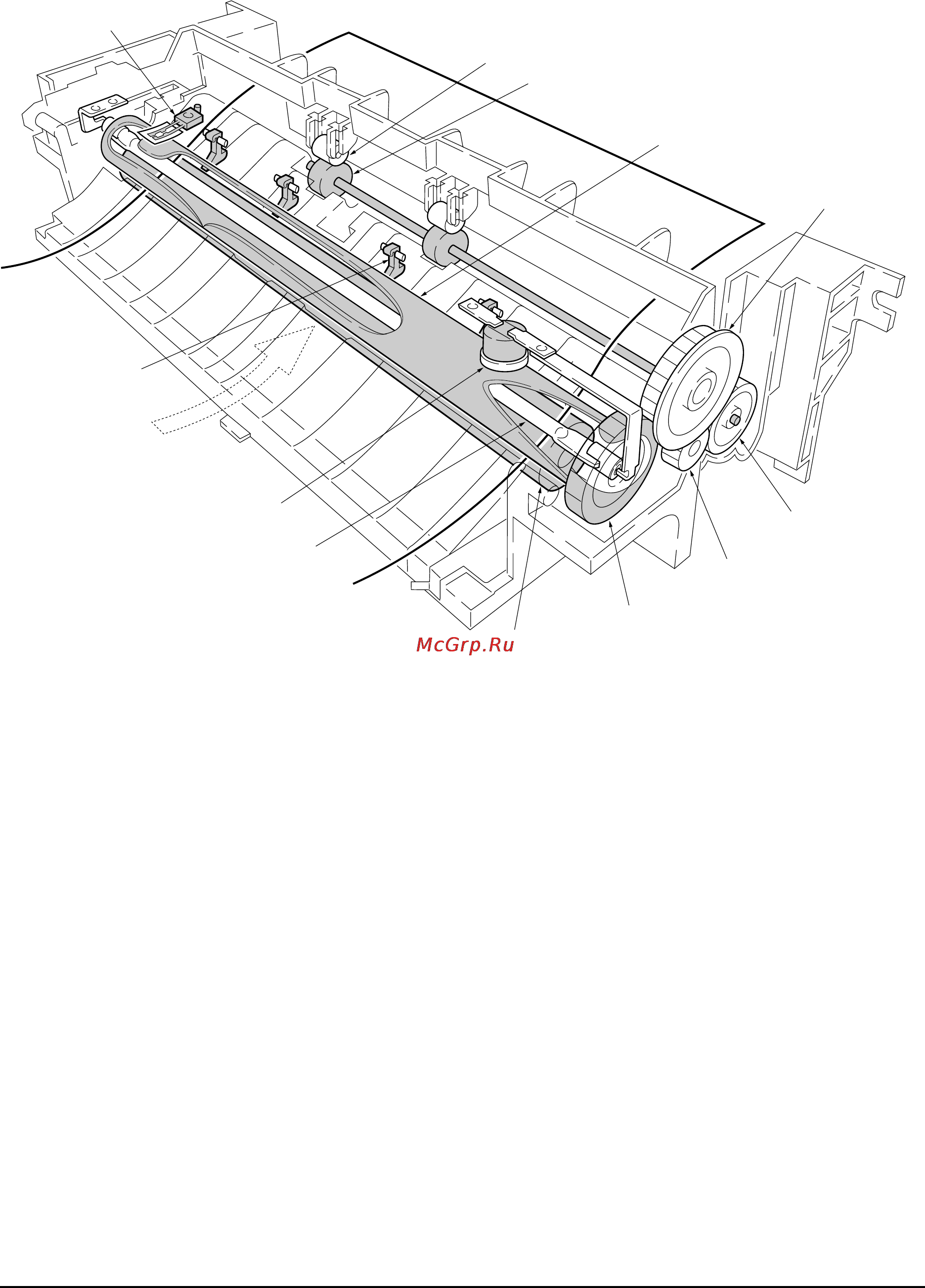 Kyocera FS-1000 Plus [58/163] Fuser unit mechanism