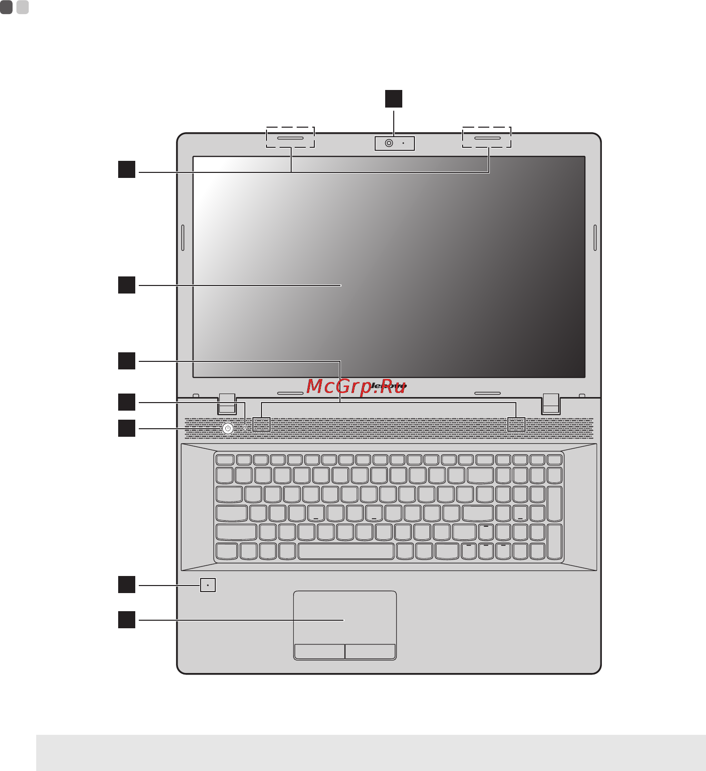 Lenovo IdeaPad G710 (59424520) [5/47] Вид сверху