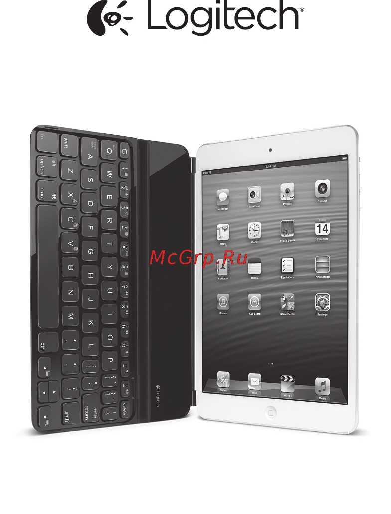 Logitech Ultrathin Keyboard Cover Mini Black (920-005033) Инструкция по эксплуатации онлайн