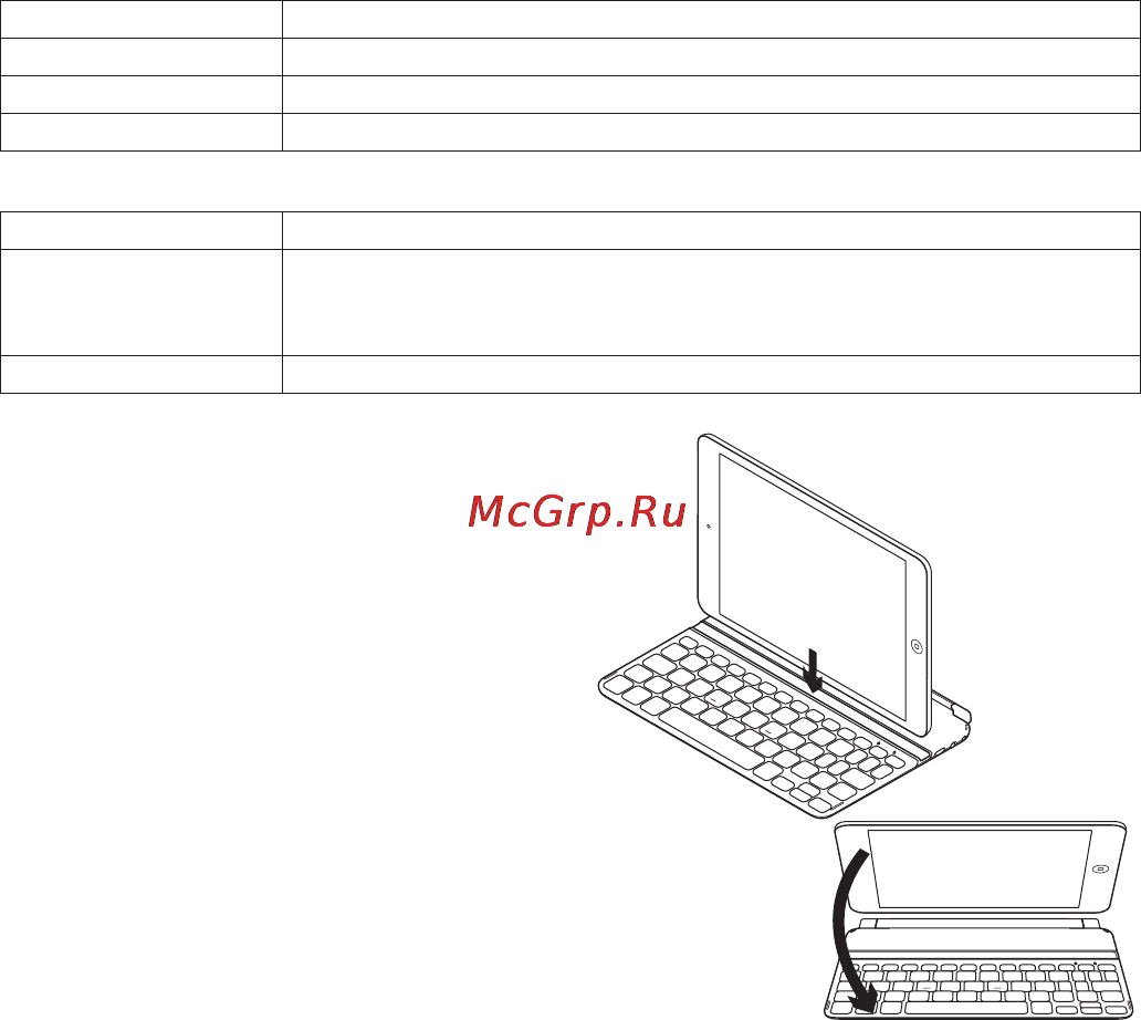 Logitech Ultrathin Keyboard Cover Mini Black (920-005033) Инструкция по эксплуатации онлайн [8/10] 135290
